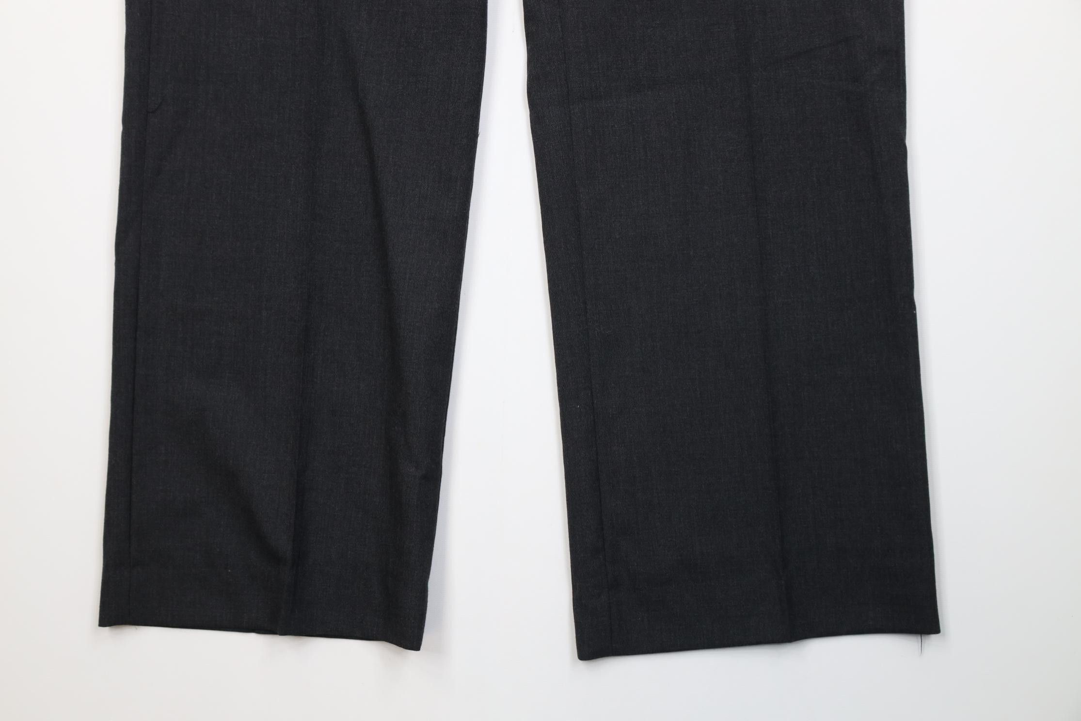 Vintage Vintage 90s Streetwear Wool Knit Wide Leg Chino Pants Gray Size US 38 / EU 54 - 4 Thumbnail