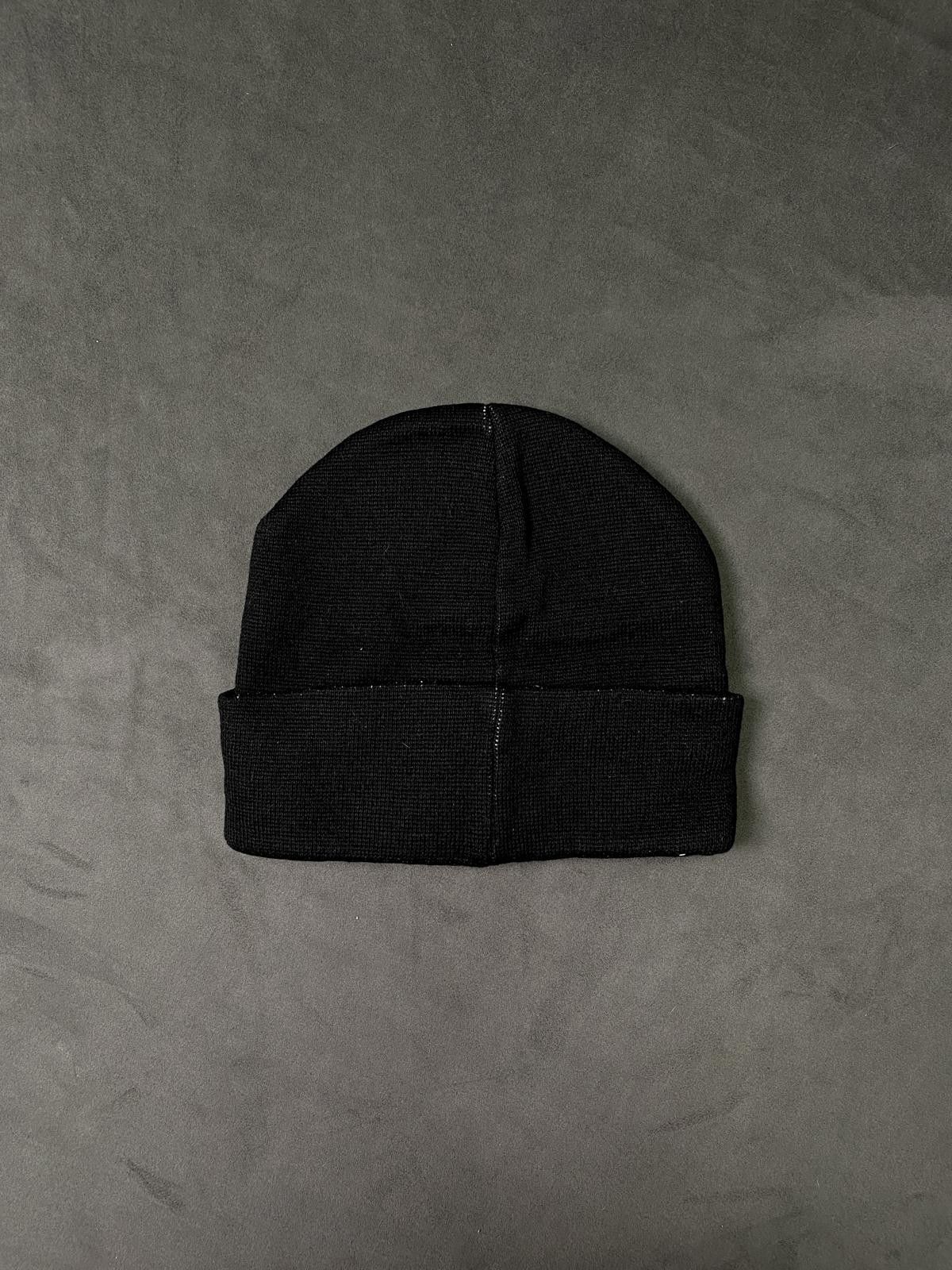 Japanese Brand Rare Black & White Graphic Face Knit Beanie OS Size ONE SIZE - 5 Thumbnail