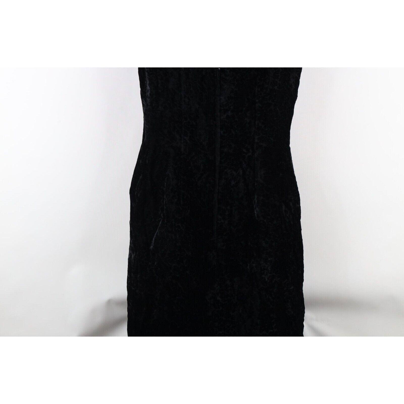 Vintage Vintage 60s 70s Crushed Velvet Floral Full Length Dress Size XL / US 12-14 / IT 48-50 - 13 Thumbnail