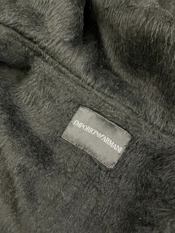 Emporio Armani FW2013 Emporio Armani Black Faux Fur Hooded Long Jacket Size US M / EU 48-50 / 2 - 9 Thumbnail