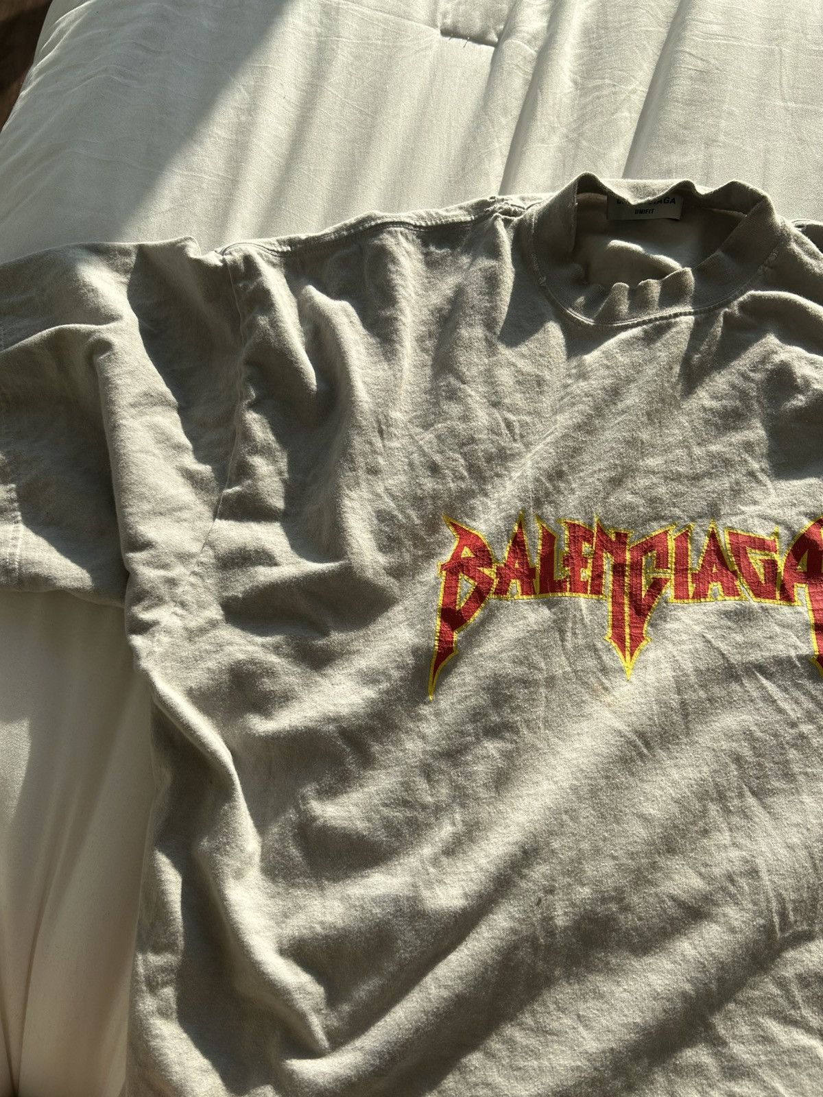 Balenciaga Grey balenciaga tshirt Size US L / EU 52-54 / 3 - 7 Thumbnail