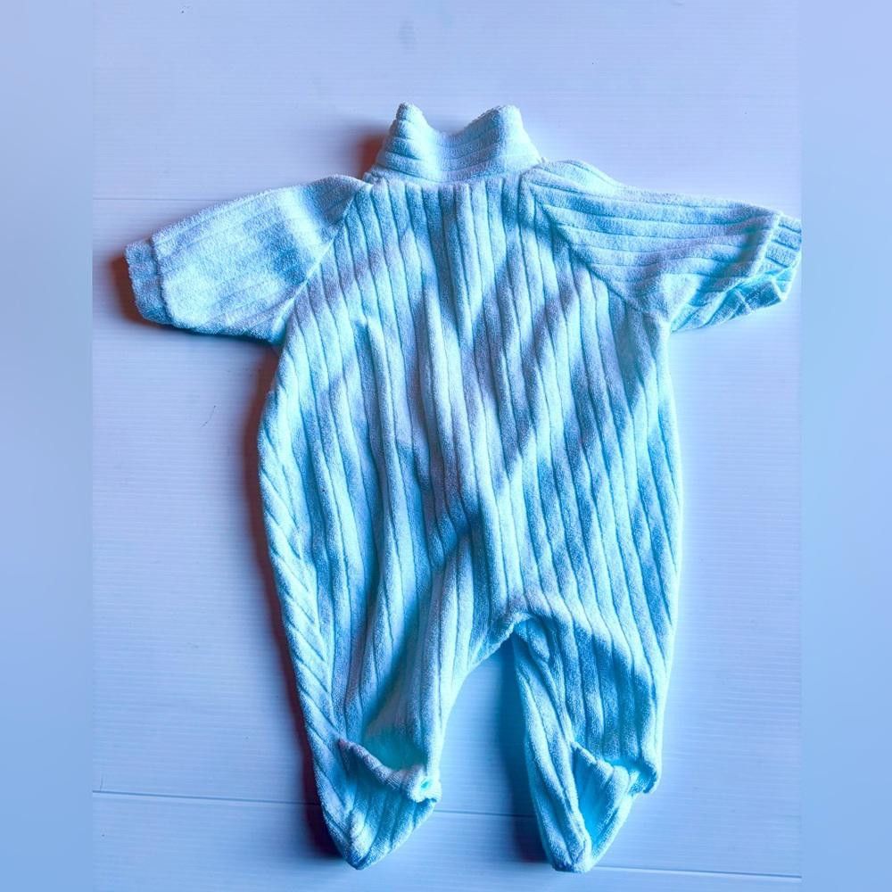 Designer Vintage Baby Boy Pajamas with Zipper Size ONE SIZE - 2 Thumbnail