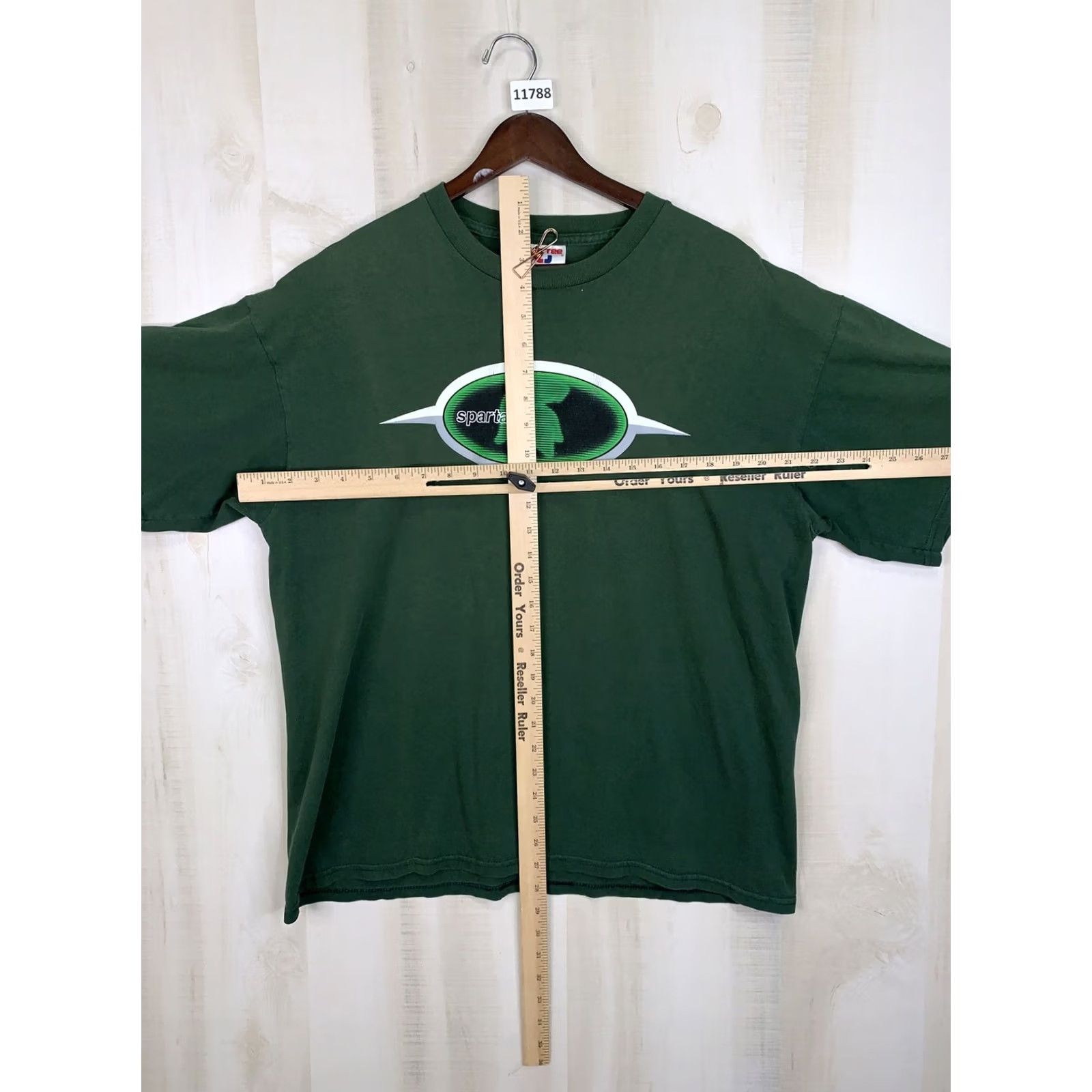 Vintage VINTAGE Michigan State Spartans T-Shirt Unisex Adults L Green 90s Graphic Sof Tee Size US L / EU 52-54 / 3 - 6 Thumbnail