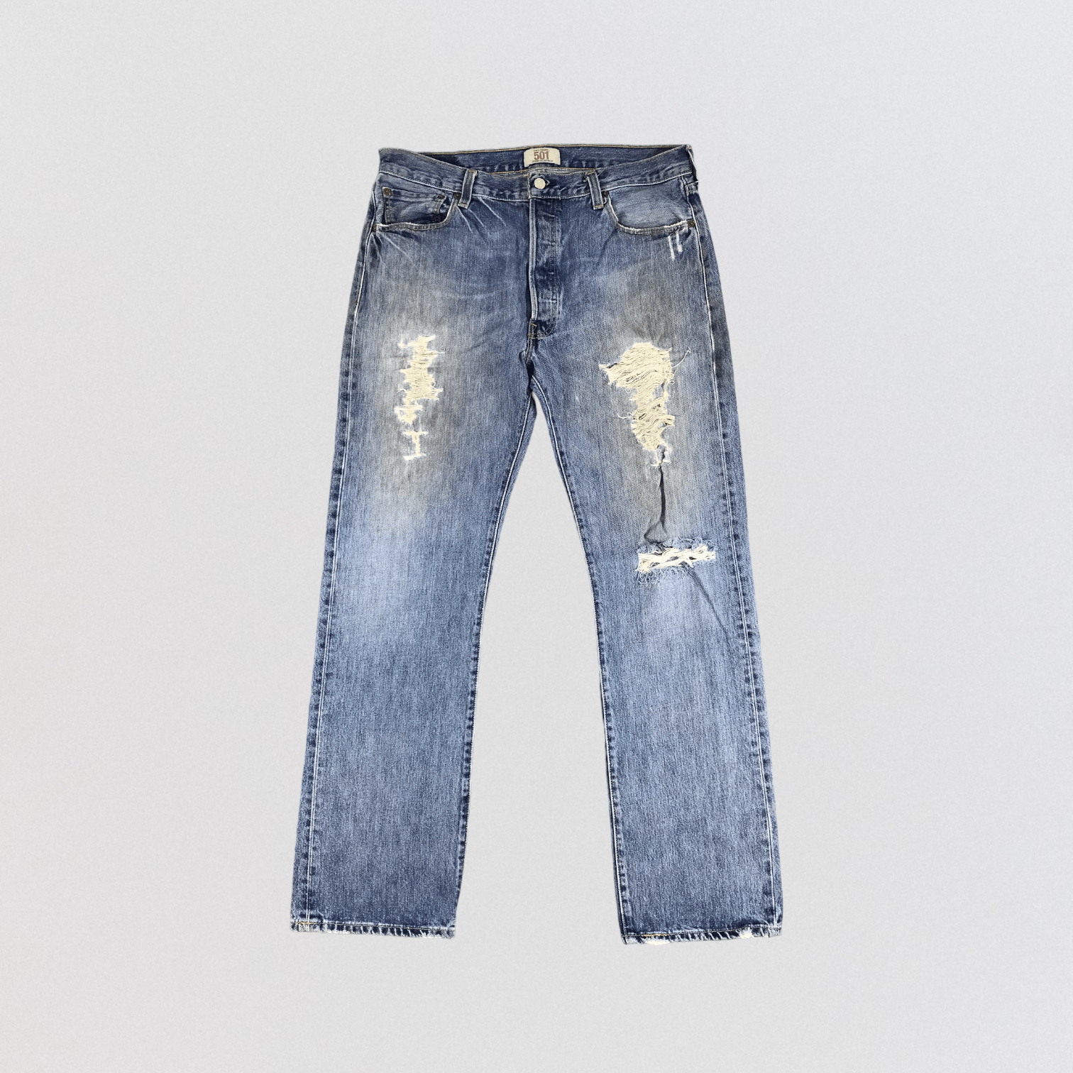 Levi's Vintage Distress Levis 501 Jeans-JM1102 Size US 36 / EU 52 - 1 Thumbnail