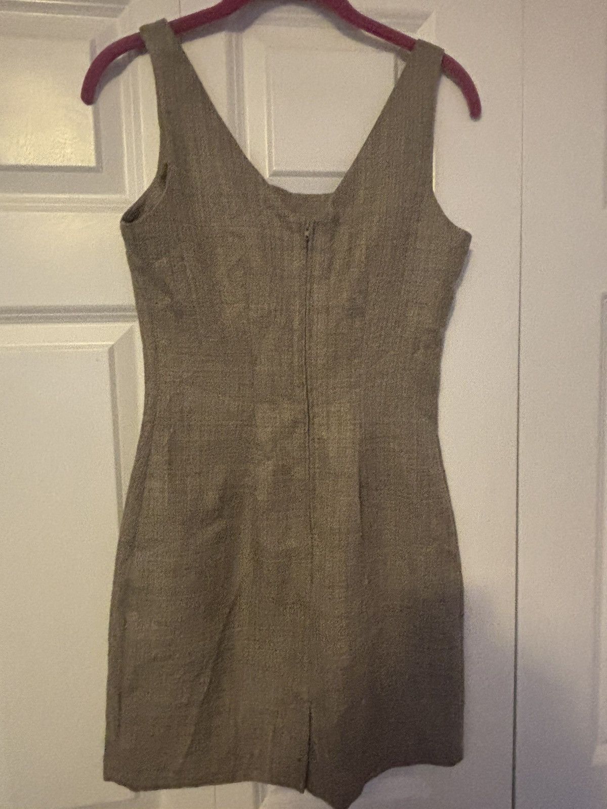 Vintage Vintage Retro Style Linen fitted Mini Dress Size Small Size S / US 4 / IT 40 - 5 Thumbnail
