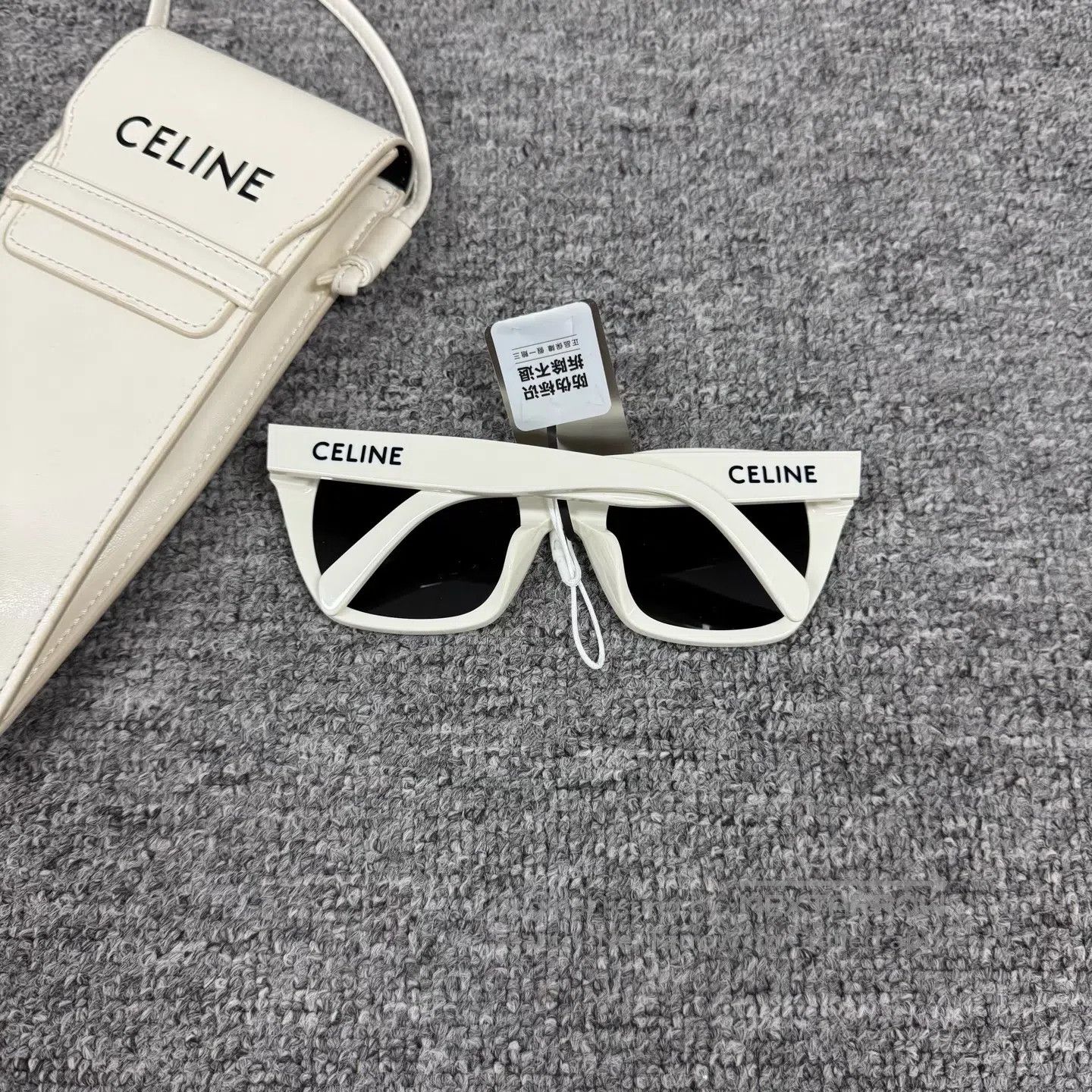 Celine CELINE White frame; cat-eye sunglasses; rope-style eyeglas Size ONE SIZE - 3 Thumbnail