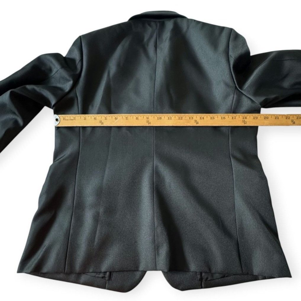Comme des Garcons Comme des Garçons CDG Polyester Serge Thick Blazer Black, Si Size L / US 10 / IT 46 - 14 Thumbnail