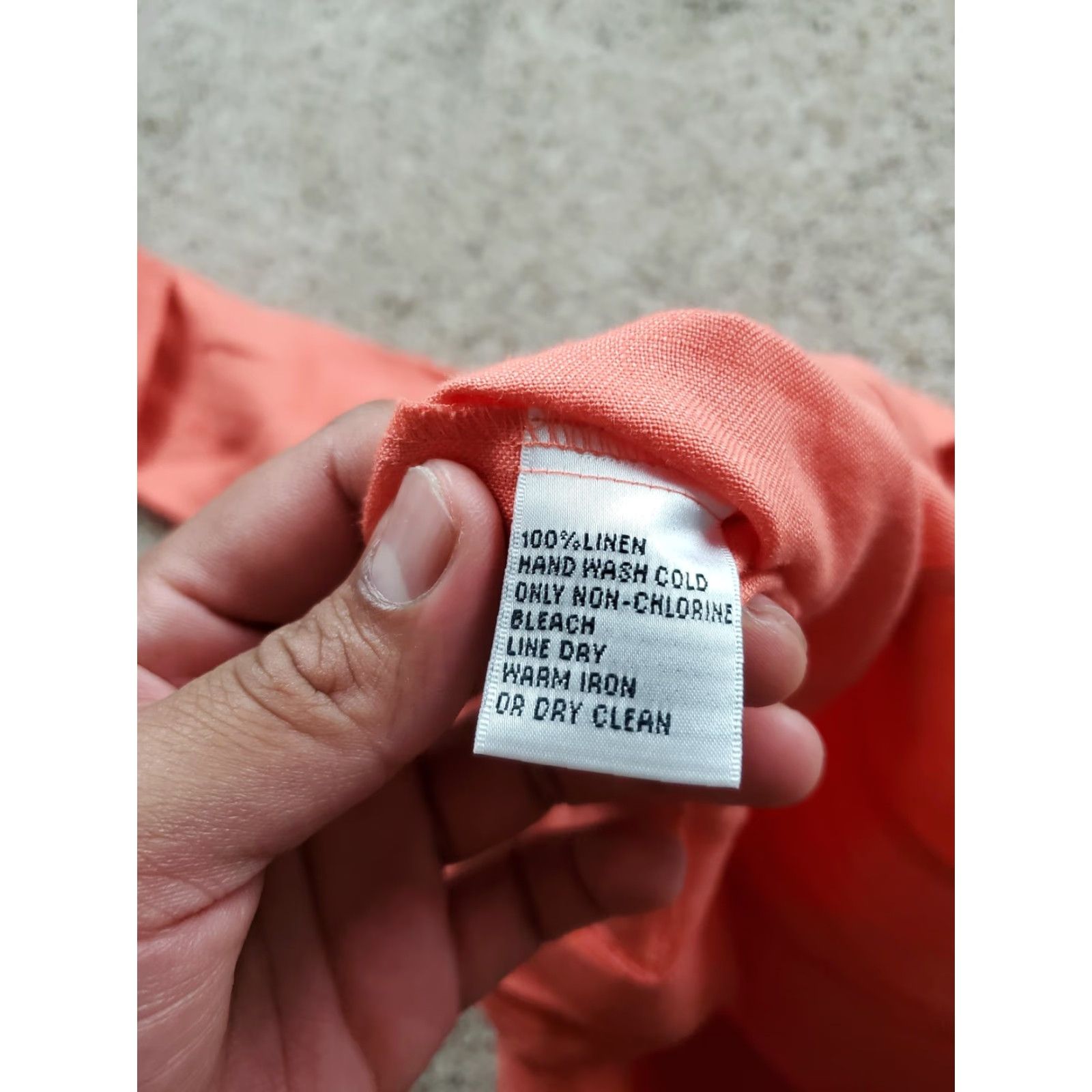 Talbots Talbots Jacket Womens 10 Orange Irish Linen Button Front Half Sleeve Size L / US 10 / IT 46 - 5 Thumbnail