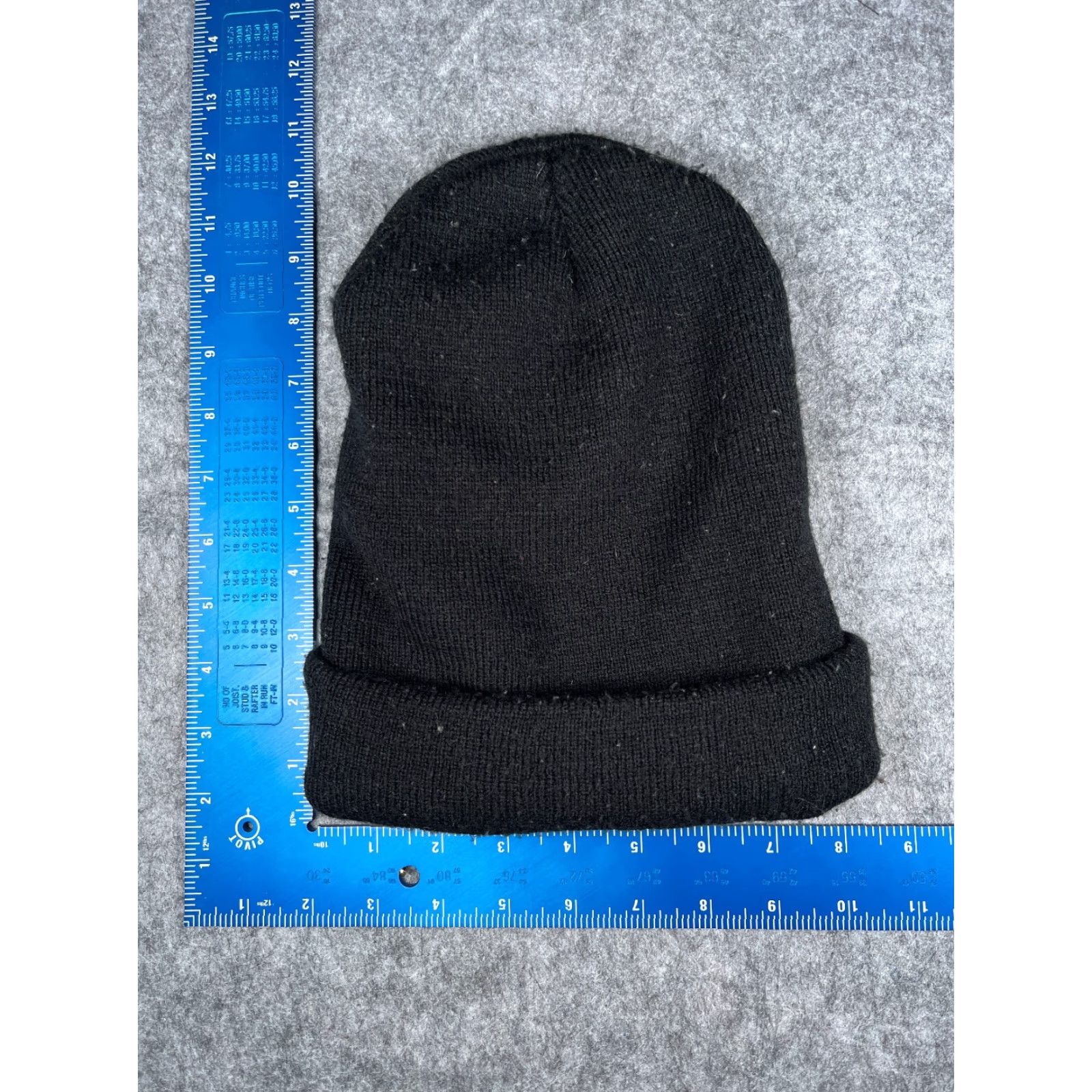 Carhartt VINTAGE Carhartt Beanie Hat Adult One Size Black Knit 100% Acrylic Workwear Outdoors Mens Size ONE SIZE - 4 Thumbnail