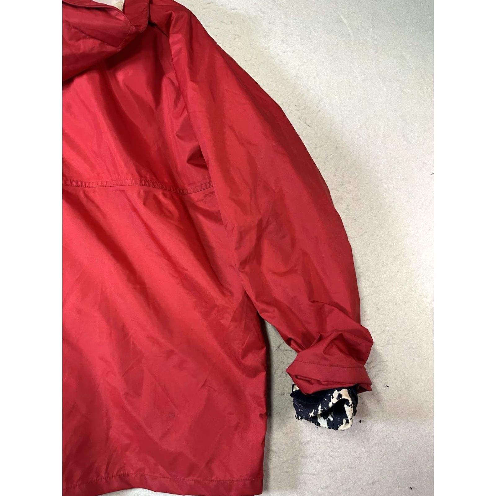 Nautica WEST MARINE 100% Nylon RED HOODED MEN'S XL Waterproof Jacket Rain Coat Men XL Red Nylon West Marine Nautical Gear Size US XL / EU 56 / 4 - 7 Thumbnail