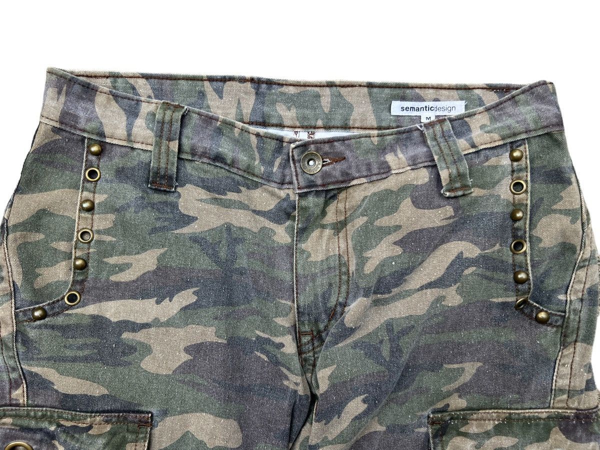 semanticdesign SD Flare Japan Multipocket Camo Lowrise Pants 31x33 Size US 31 - 7 Thumbnail