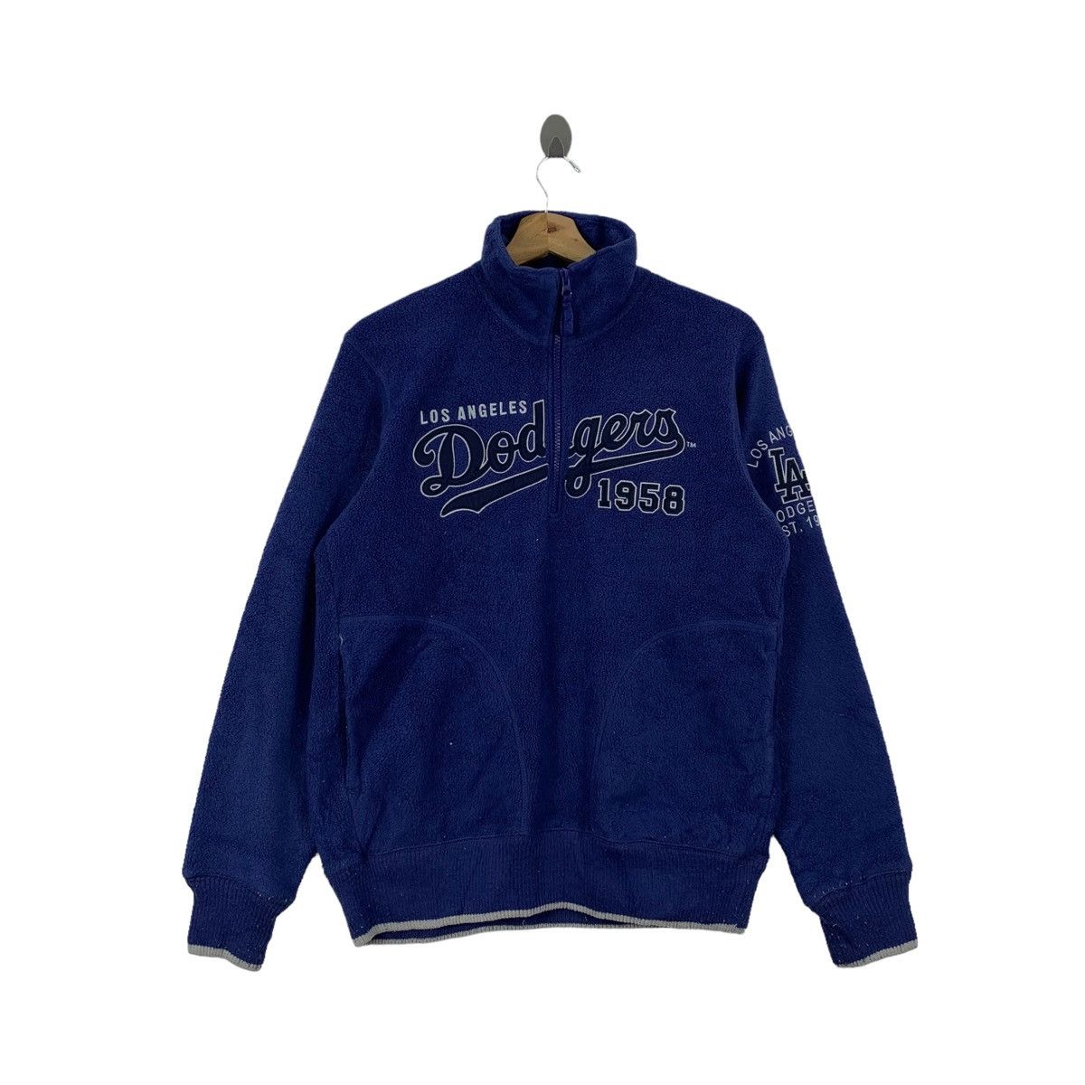 MLB Los Angeles DODGERS MLB Baseball Fleece Half Zipper Jumper Size US M / EU 48-50 / 2 - 1 Thumbnail