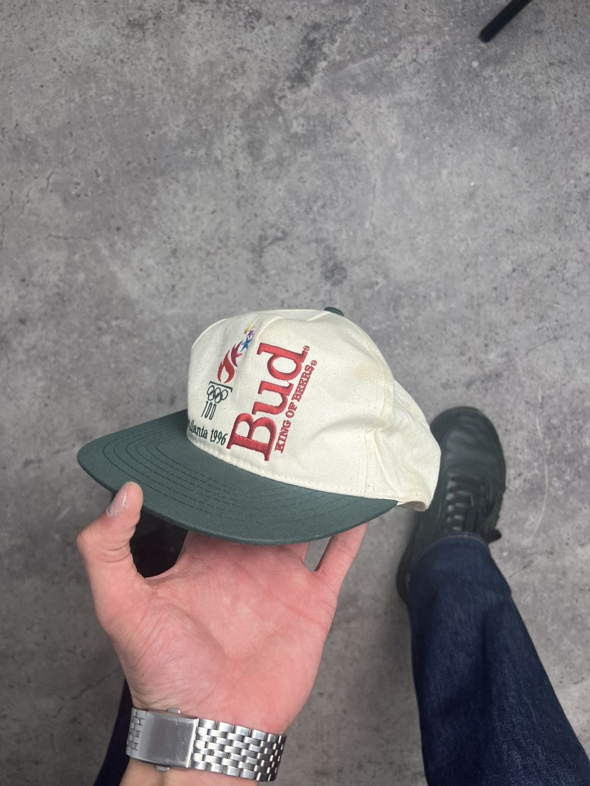 Reebok Atlanta 1996 Bud King of Beers Reebok Vintage Cap One Size Size ONE SIZE - 2 Thumbnail