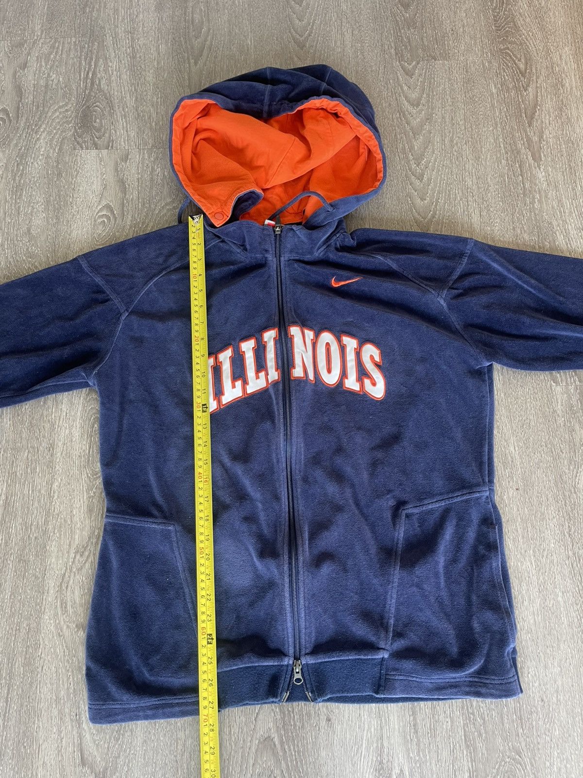 Nike Nike Fighting Illini Suede Snap-on Hoodie Women’s XL Size XL / US 12-14 / IT 48-50 - 4 Thumbnail