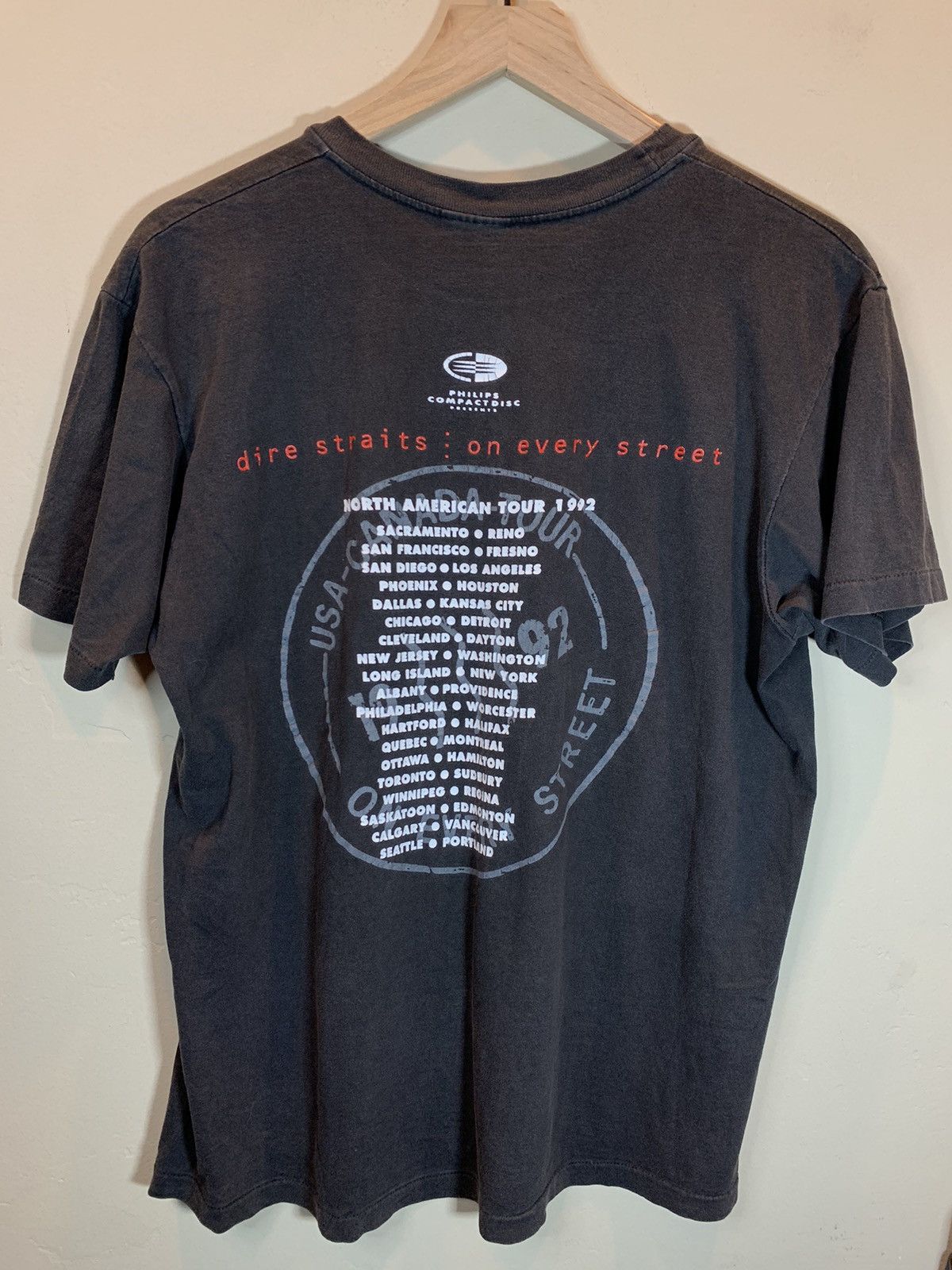 Band Tees × Vintage *RARE* Vintage 1992 Dire Straits On Every Street Tour Shirt Size US L / EU 52-54 / 3 - 2 Thumbnail