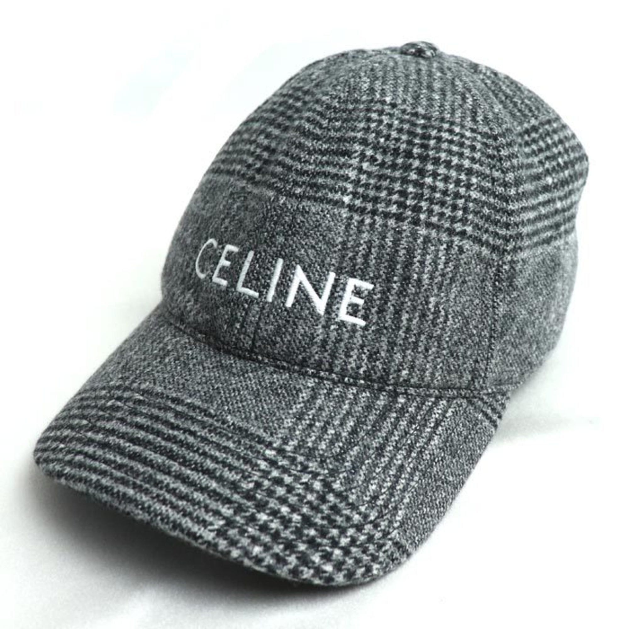 Celine CELINE Wool Cap, Grey, 2AUS9448V, L, Unisex | Grailed