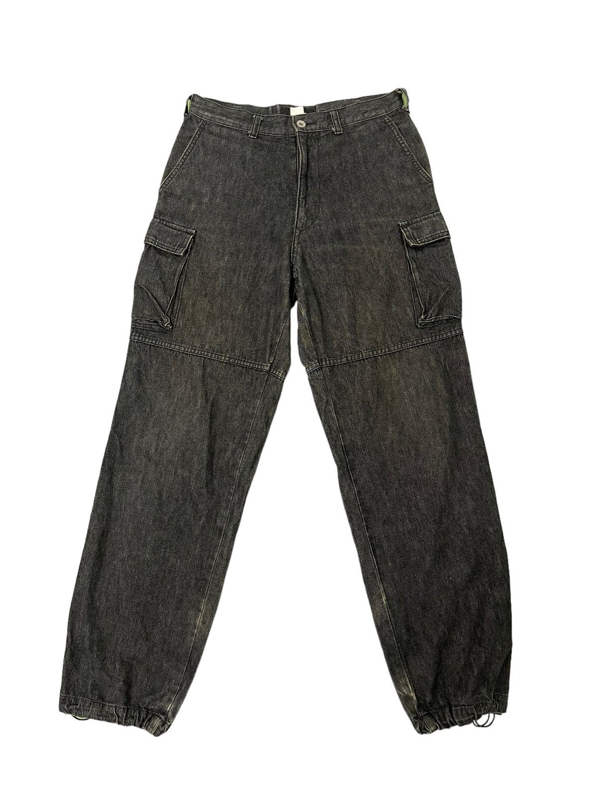 Japanese Brand Loose Cargo Jeans Scanner Japan 6🟦6 Size US 31 - 10 Thumbnail