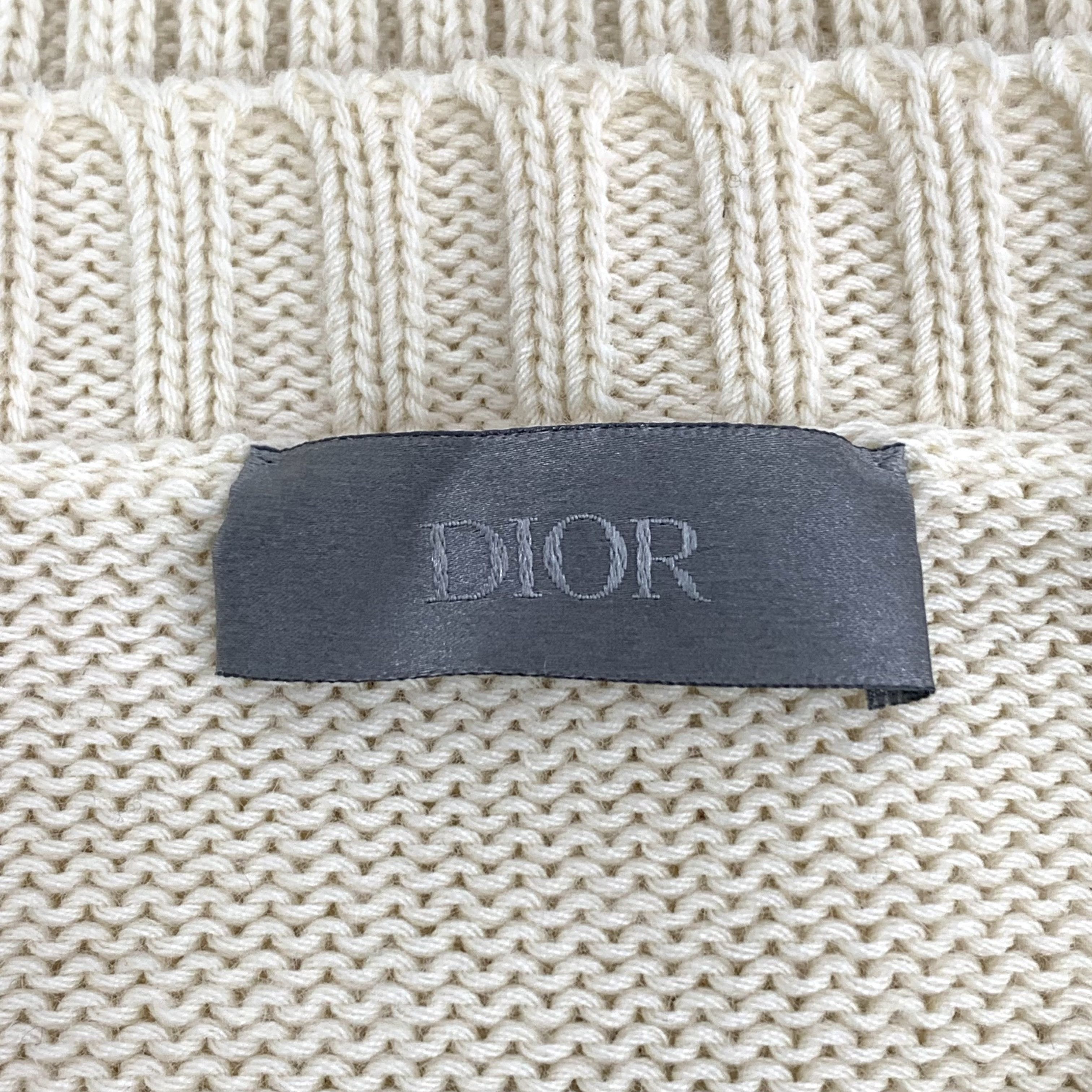 Dior Dior x Travis Scott Wool Intarsia Sweater Beige (M) Size US M / EU 48-50 / 2 - 5 Thumbnail
