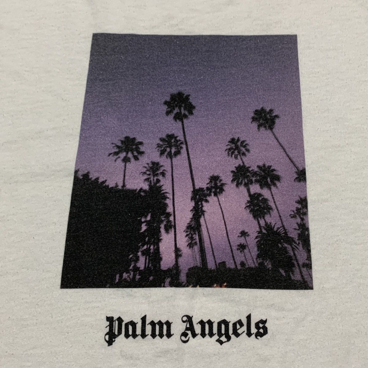 Palm Angels Palm Angels Small Palm Tree Graphic White Tee Size US S / EU 44-46 / 1 - 4 Thumbnail
