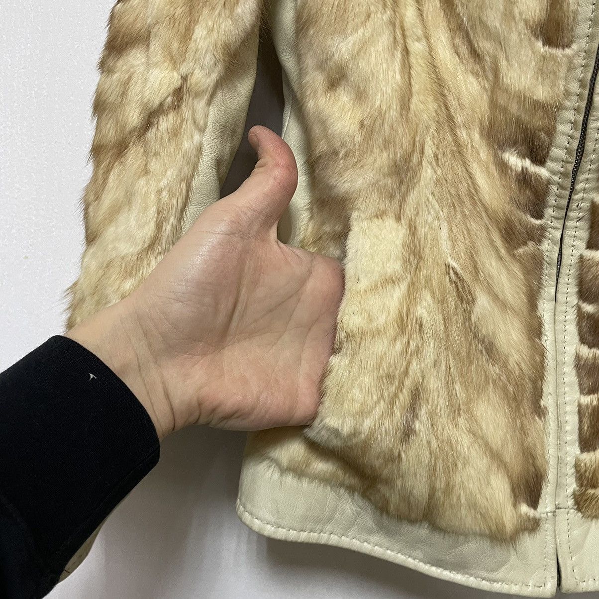 Enchantment Enchantement Fox Fur Mohair bomber faux mohair mesh Jacket Size M / US 6-8 / IT 42-44 - 6 Thumbnail