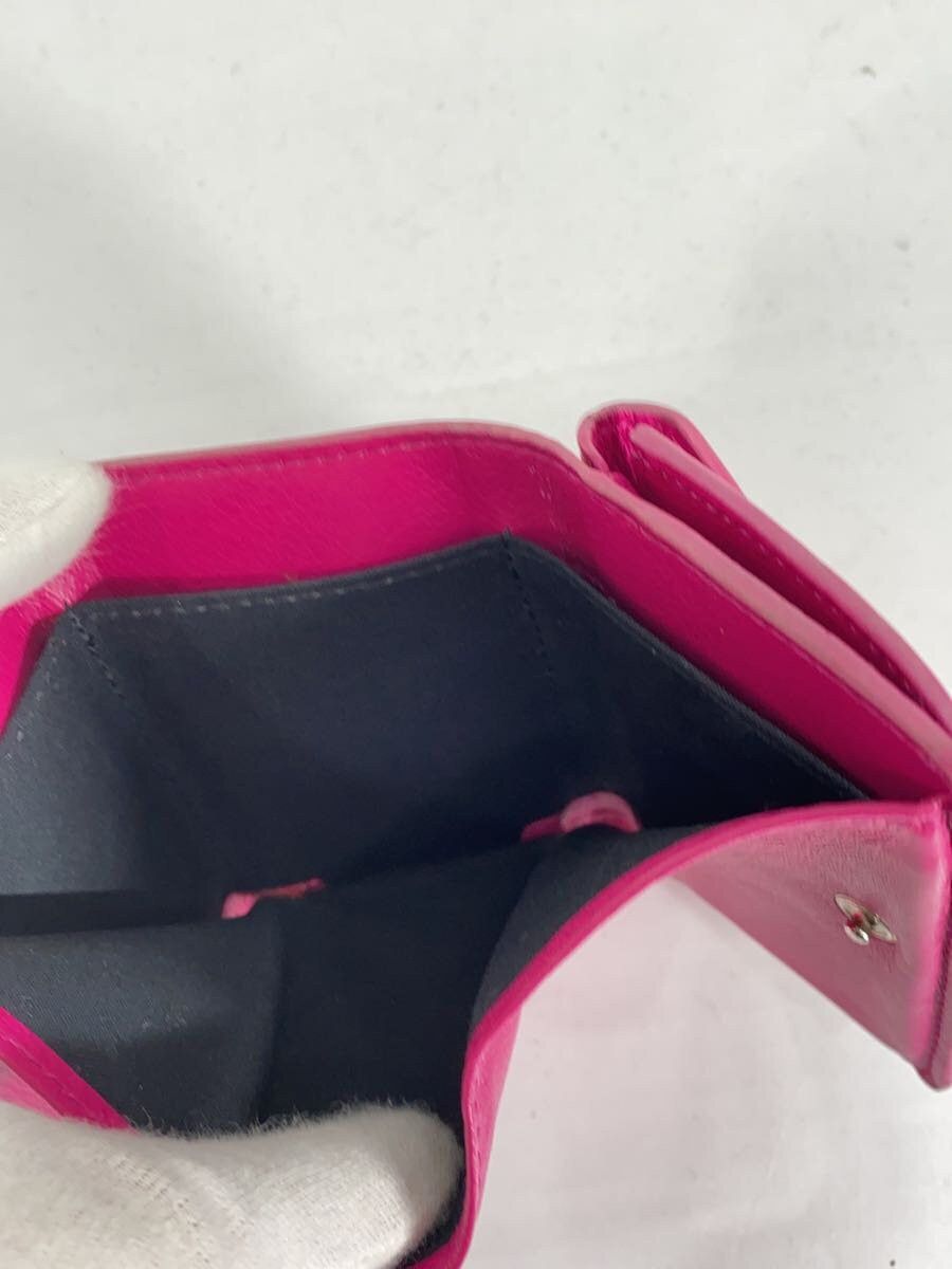Balenciaga Balenciaga Leather Tri-Fold Wallet Pink Size ONE SIZE - 5 Thumbnail