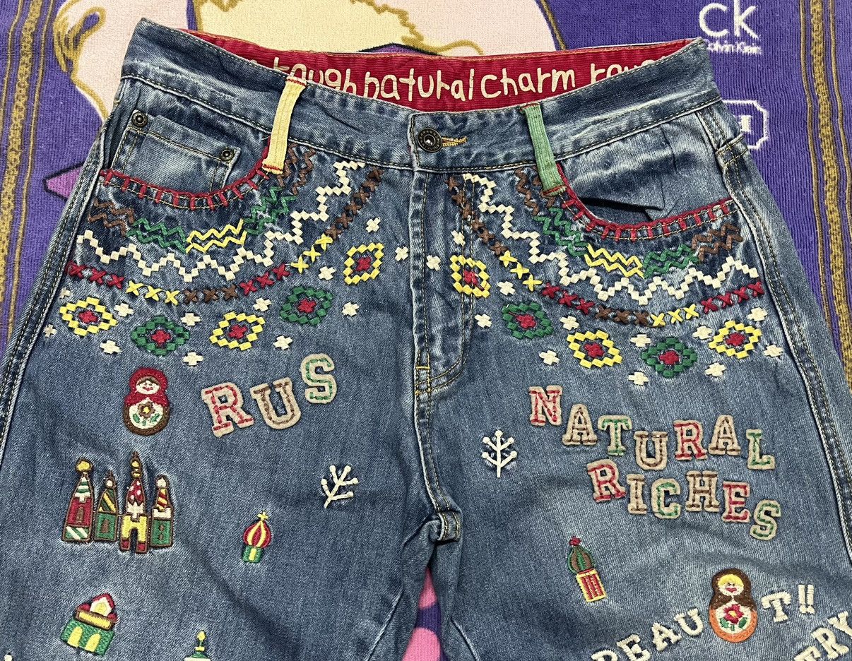 Japanese Brand ROUGH Rare Design Denim Pant Size US 30 / EU 46 - 4 Thumbnail