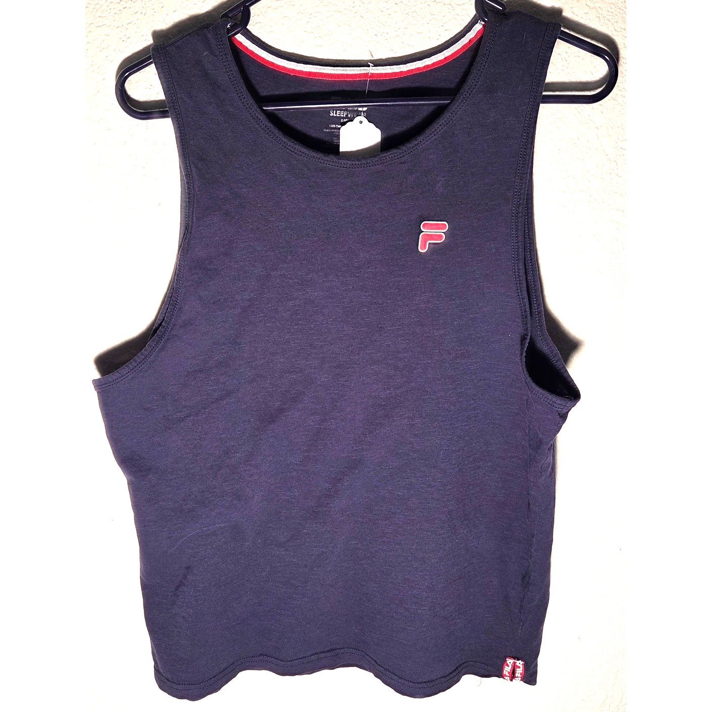 Fila Women's Small Navy Blue Fila Sleep Tank Top - Comfy! Size S / US 4 / IT 40 - 1 Thumbnail