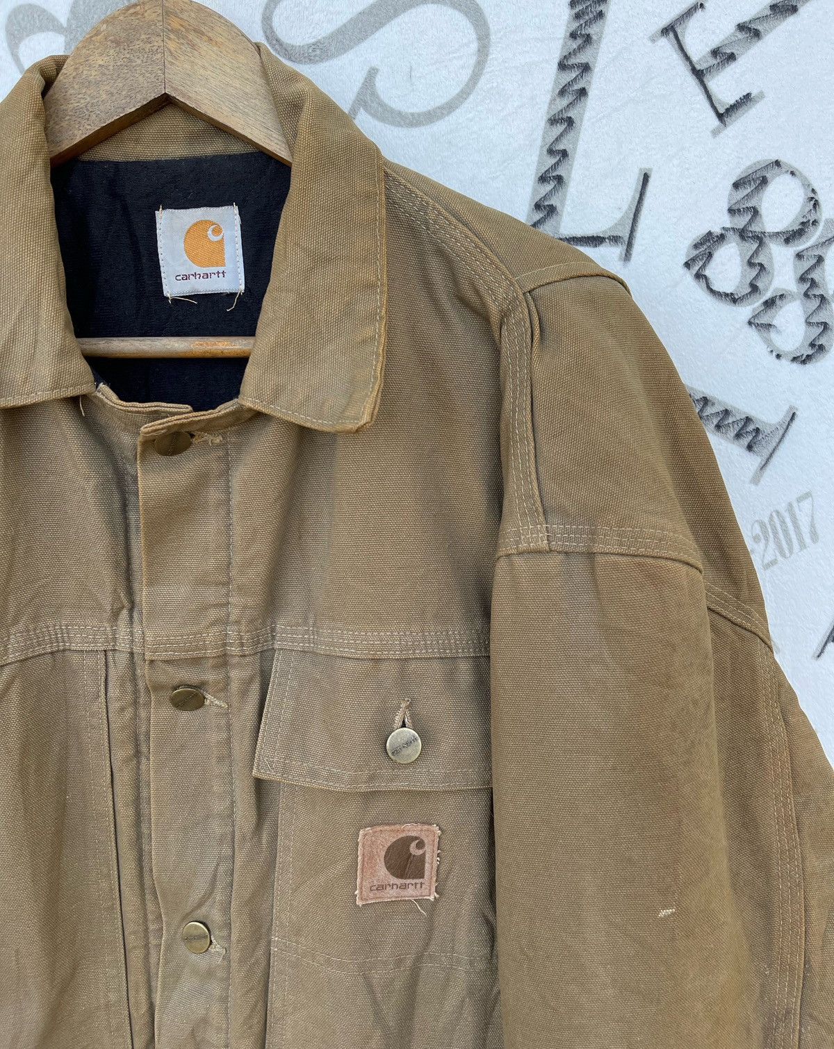 Carhartt 🔥Vintage 90's Carhartt Duck/Canvas Chore Work Jacket Size US XL / EU 56 / 4 - 5 Thumbnail