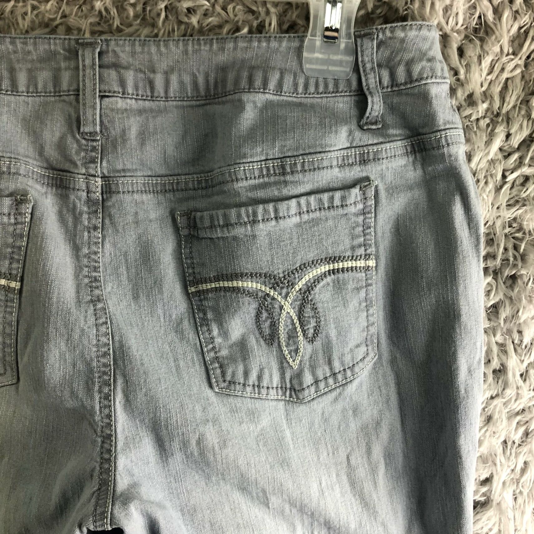 Carbon Project by Carbon Denim Womens Size 12 Mid Rise Skinny Gray Jeans Size 34" / US 12 / IT 48 - 6 Thumbnail