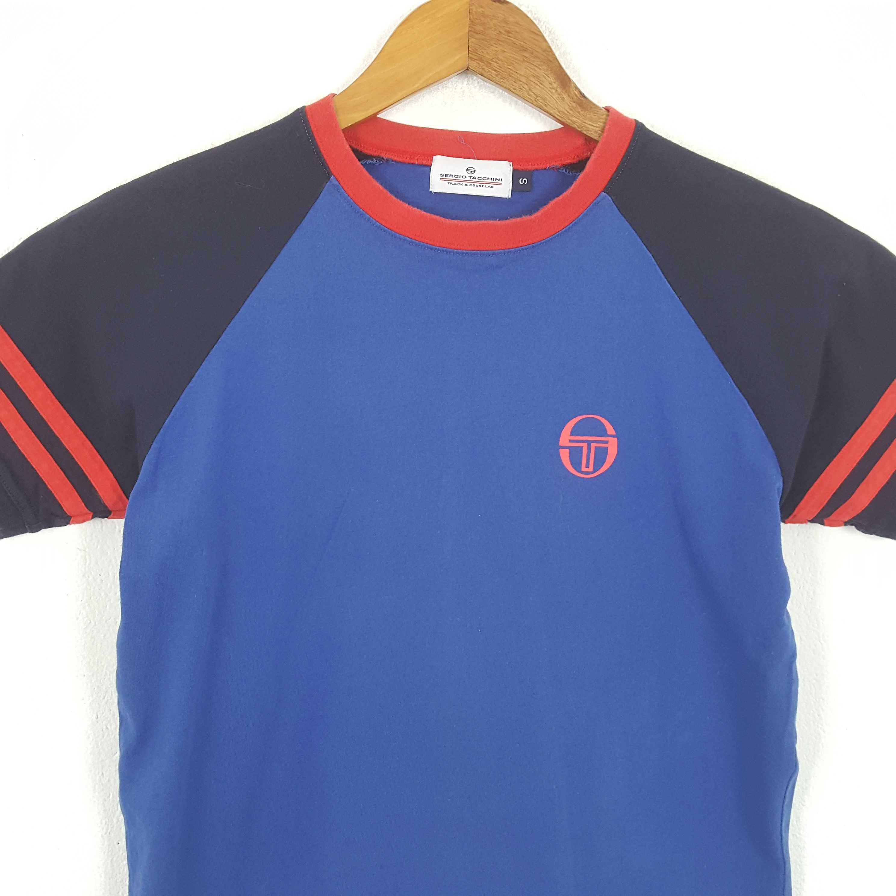 Sergio Tacchini × Vintage Vintage SERGIO TACHINI Sportswear Brand T-Shirt Size US M / EU 48-50 / 2 - 2 Thumbnail