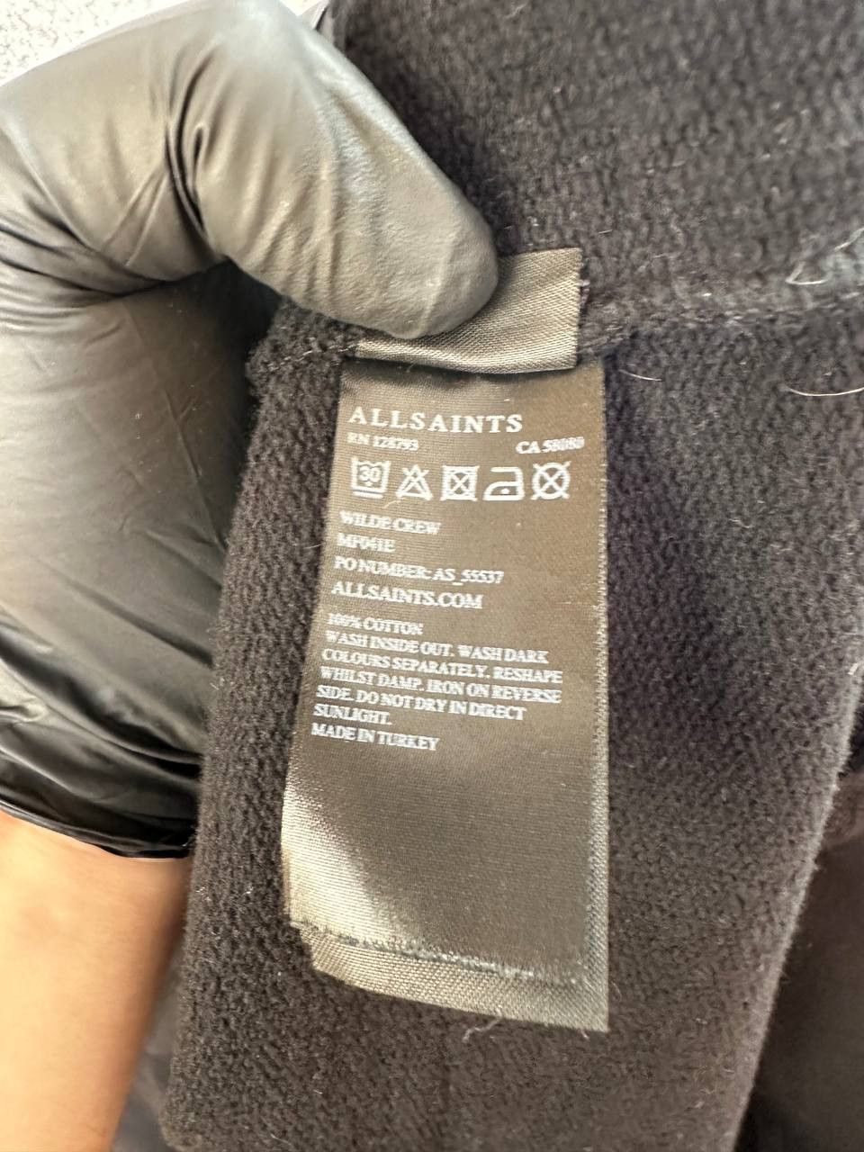 Allsaints ALLSAINTS Wilde Crew Black Sweatshirt LS Oversized Jumper Size US S / EU 44-46 / 1 - 13 Thumbnail