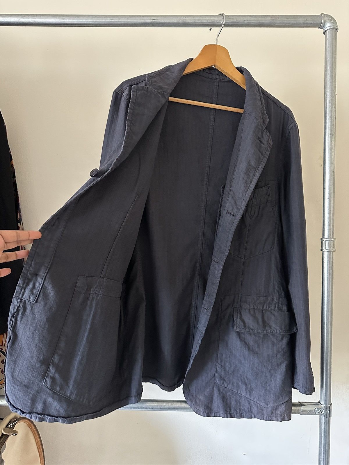 Emporio Armani 2000s Emporio Armani Linen Jacket Size US M / EU 48-50 / 2 - 6 Thumbnail
