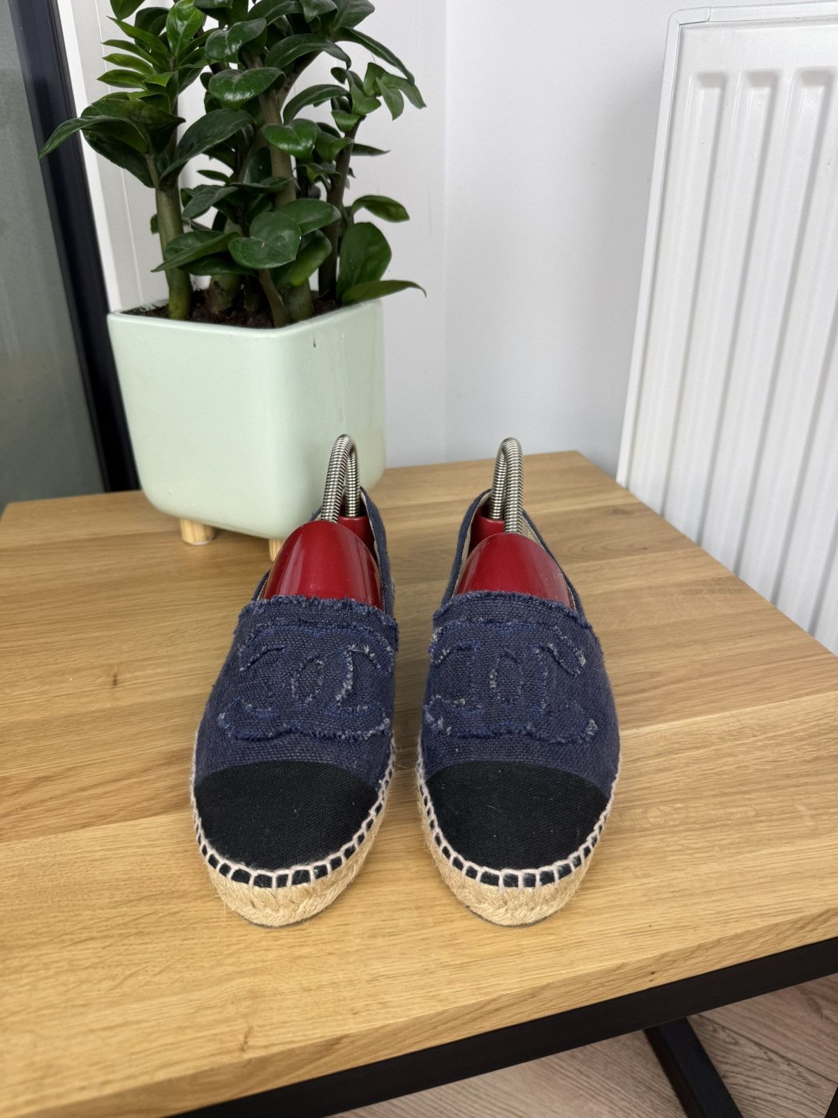 Chanel CHANEL ESPADRILLE SLIP ON SHOES Size US 7 / IT 37 - 3 Thumbnail