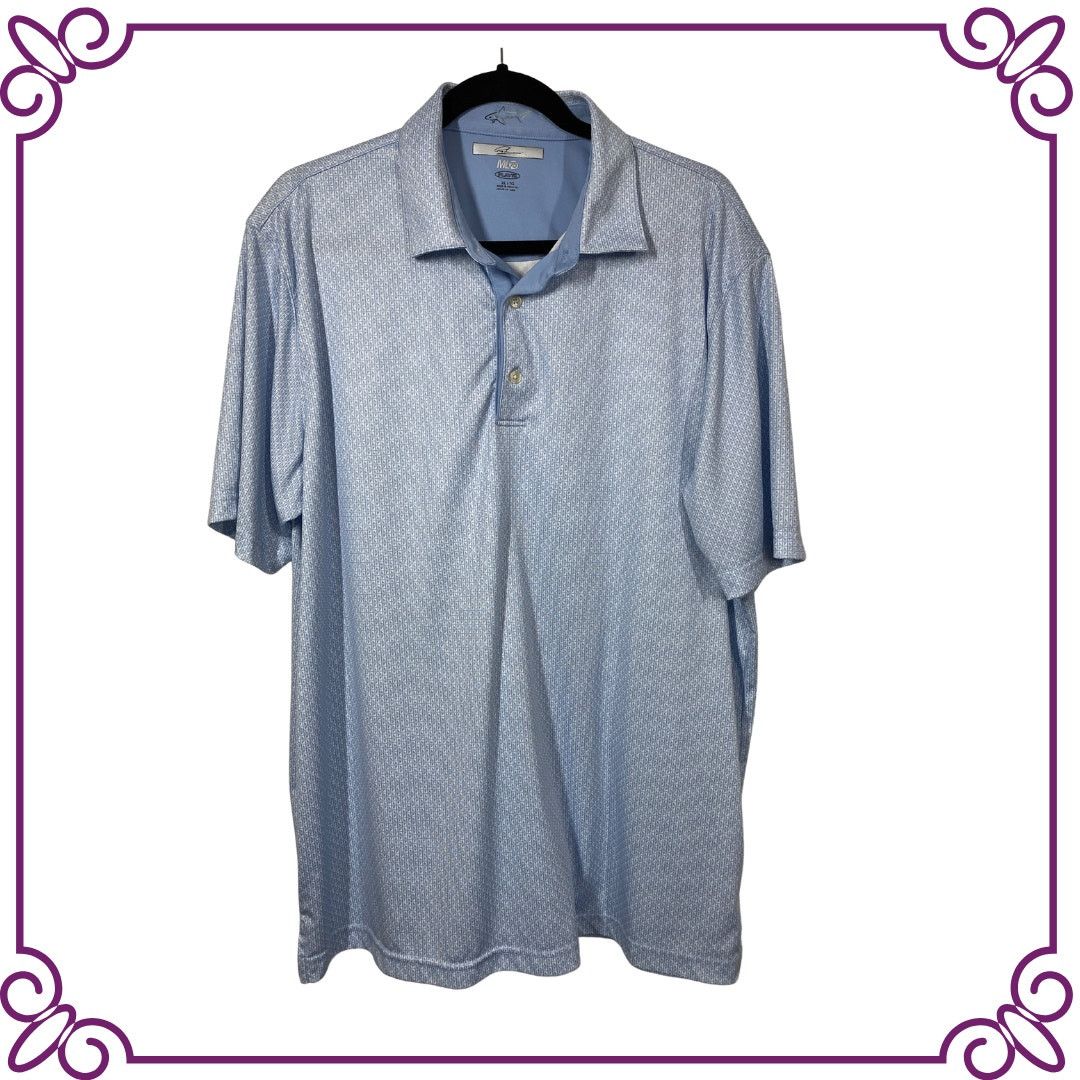 Greg Norman Greg Norman Golf Short Sleeve Shirt Light Blue UPF 50+ XL Size US XL / EU 56 / 4 - 1 Thumbnail