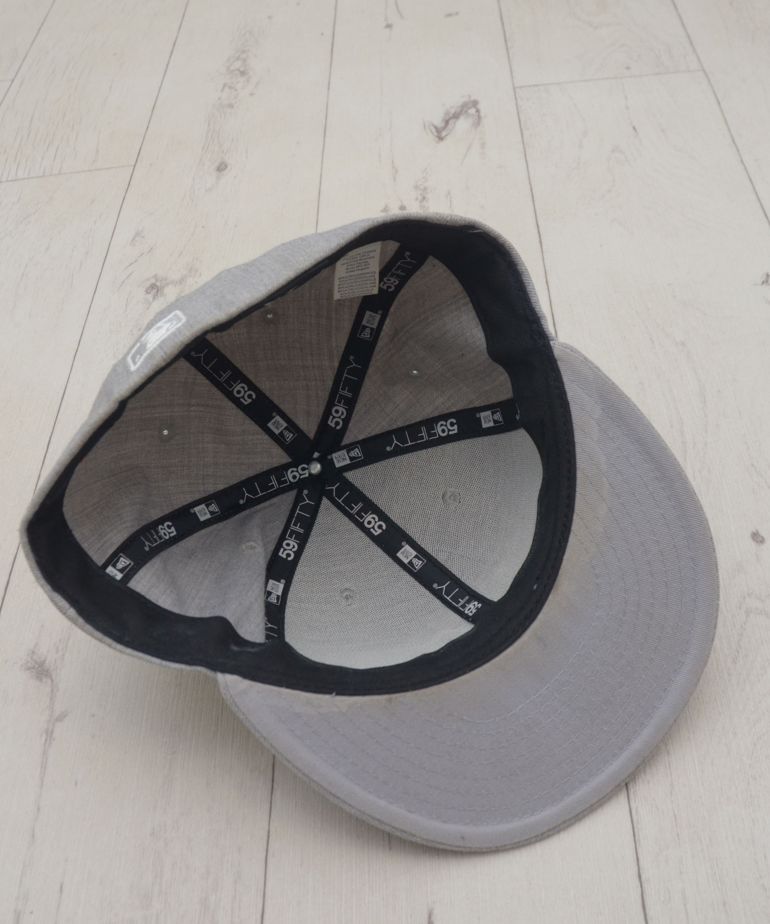New Era NY Yankees New Era Hat Patch Heather Gray Size 7 5/8 Size ONE SIZE - 7 Thumbnail
