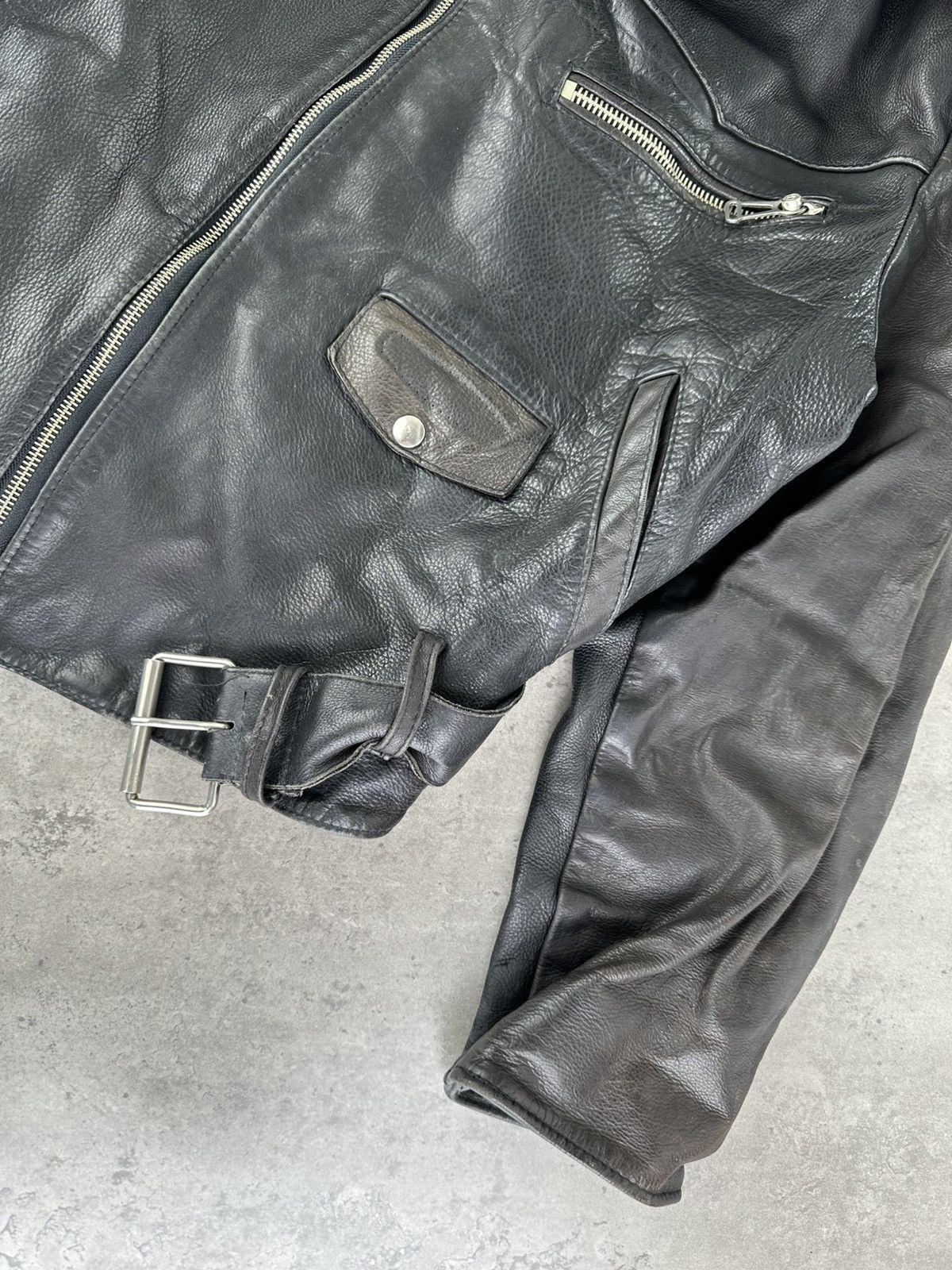Japanese Brand Vintage Leather Jacket Size L / US 10 / IT 46 - 5 Thumbnail