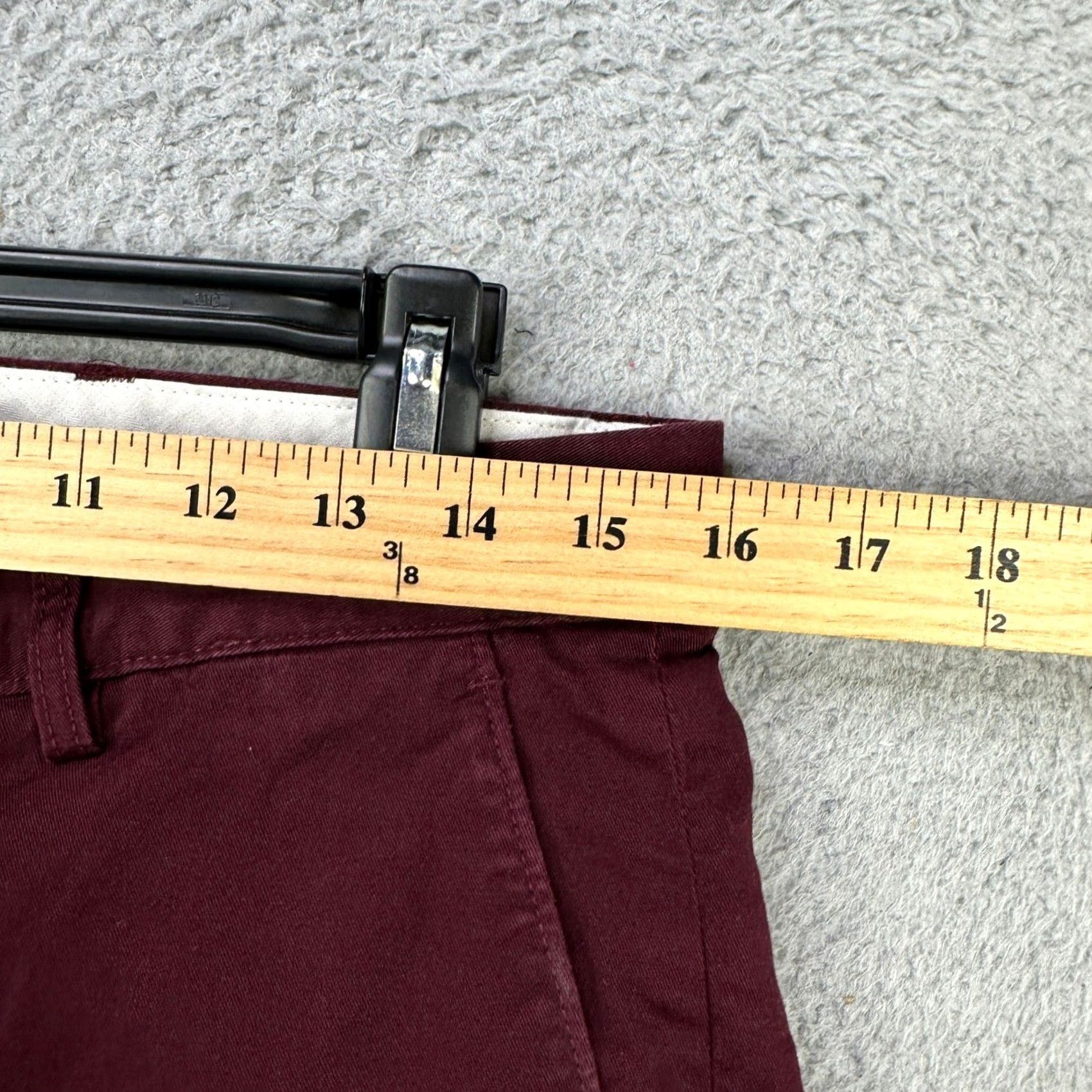 Club Monaco VINTAGE Club Monaco Khaki Pants Mens 30X32 Slim Straight Stretch Casual Maroon - Pants - Men Size US 30 / EU 46 - 6 Thumbnail