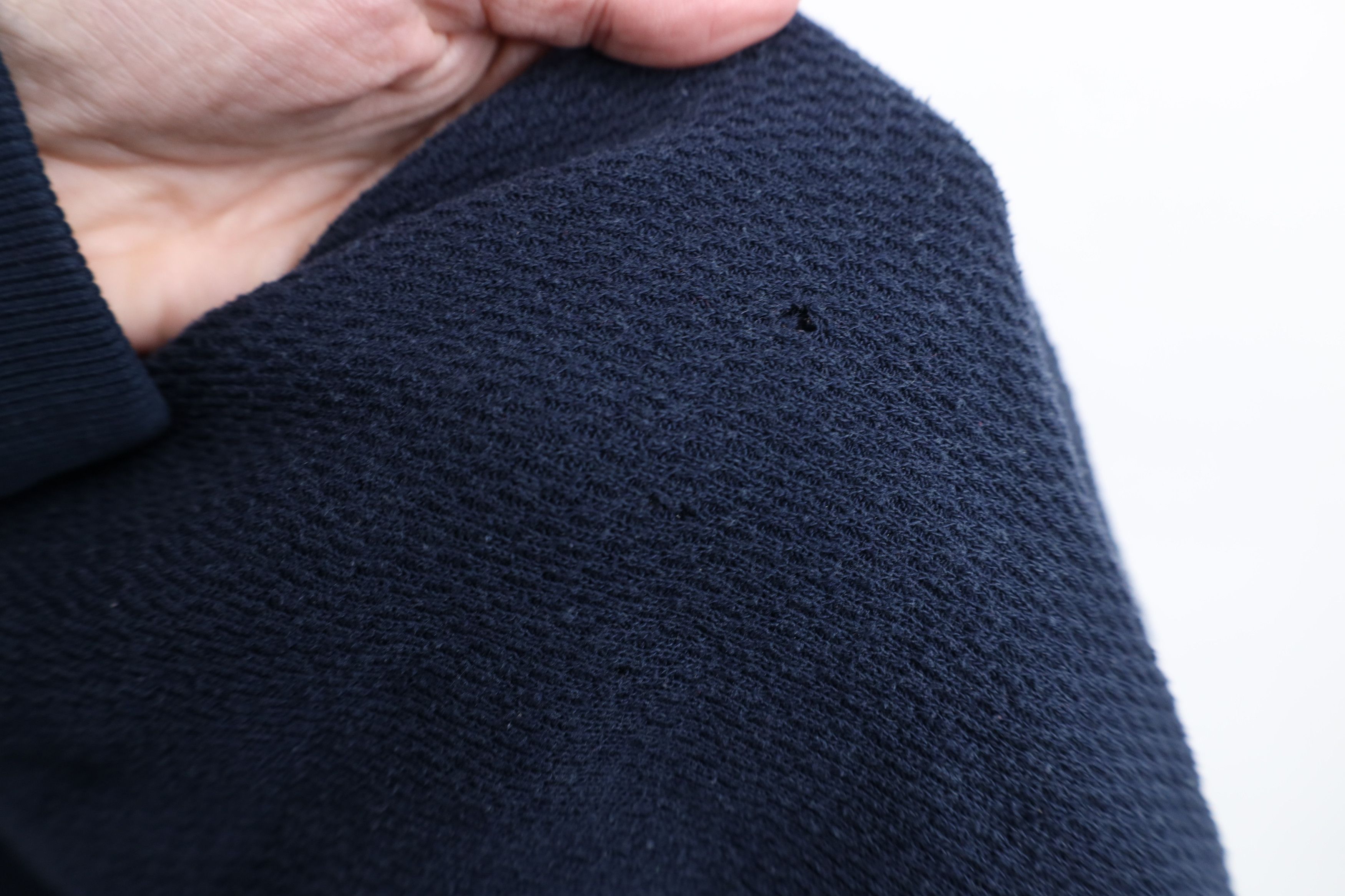 Vintage Vintage 90s Streetwear Waffle Knit Henley T-Shirt Blue Size US L / EU 52-54 / 3 - 8 Thumbnail