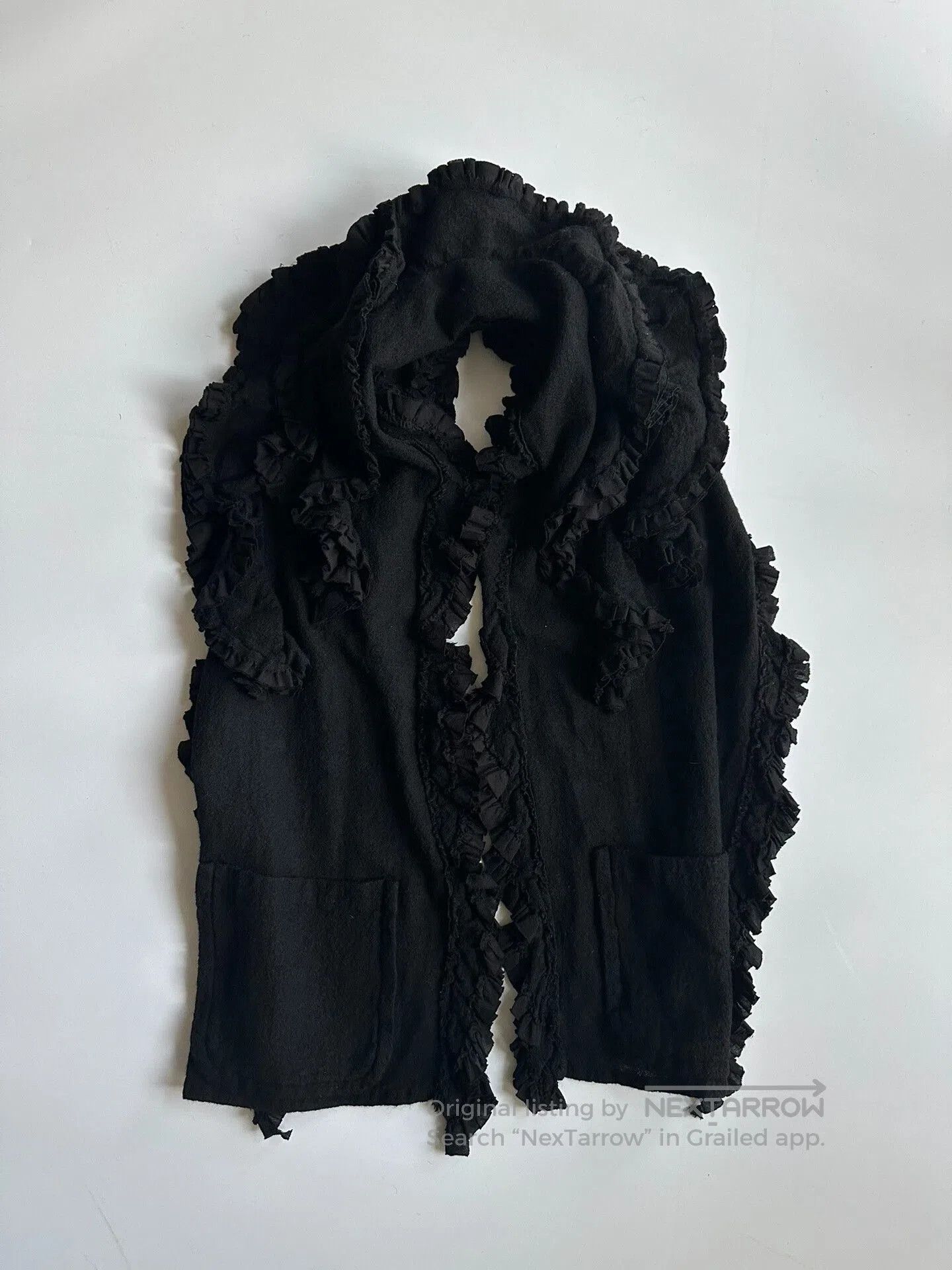 Tricot Comme des Garcons Comme des Garçons Black Floral Shawl. Size M / US 6-8 / IT 42-44 - 5 Thumbnail
