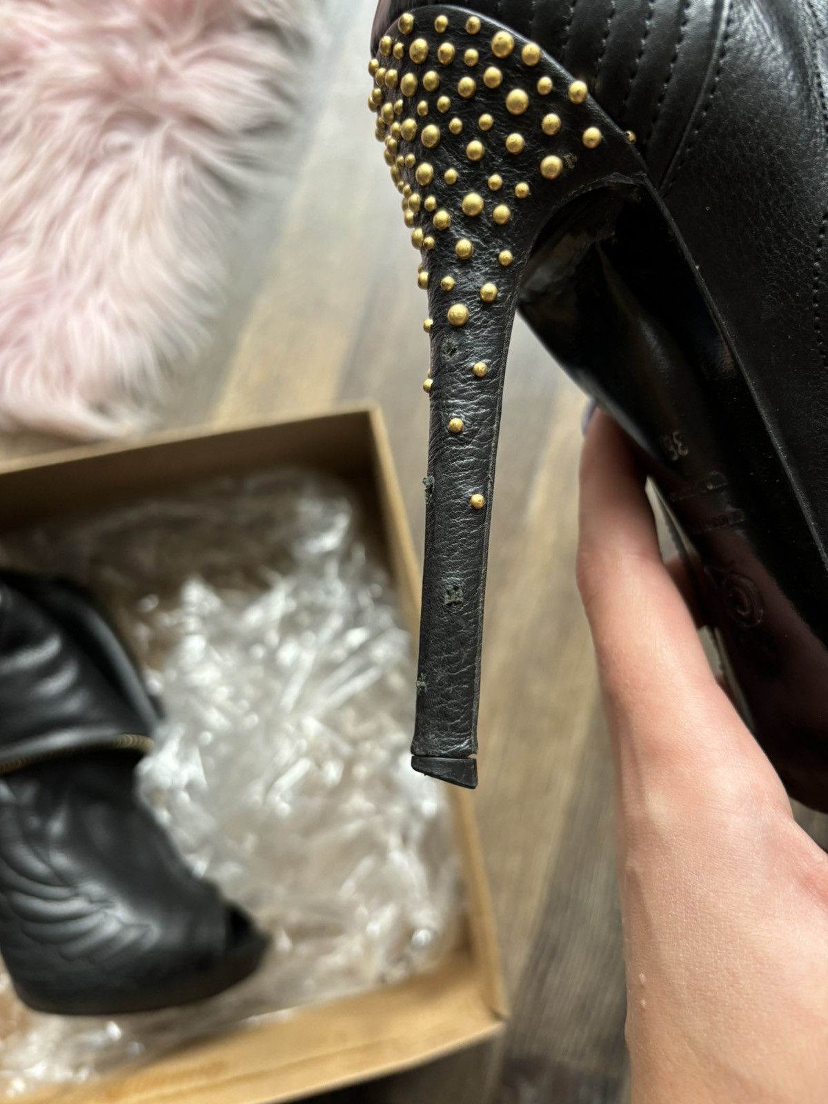 Alexander McQueen × Vintage ALEXANDER MCQUEEN SKULL HEELS LEATHER ARCHIVE SHOES BOOTS Size US 8 / IT 38 - 8 Thumbnail