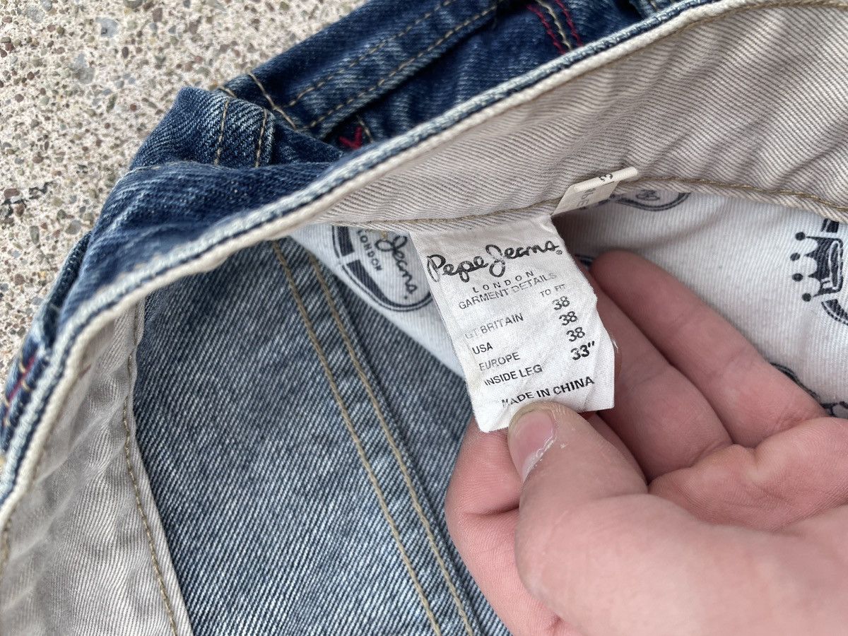 Pepe Jeans Distressed Baggy Pepe Denim Size US 36 / EU 52 - 9 Thumbnail