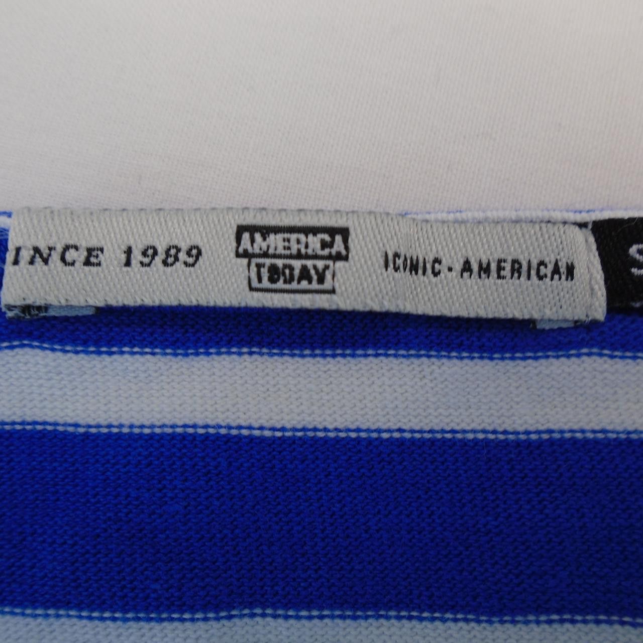 Vintage Women's Sweatshirt America Today. Blue. S. Used. Very good Size S / US 4 / IT 40 - 4 Thumbnail