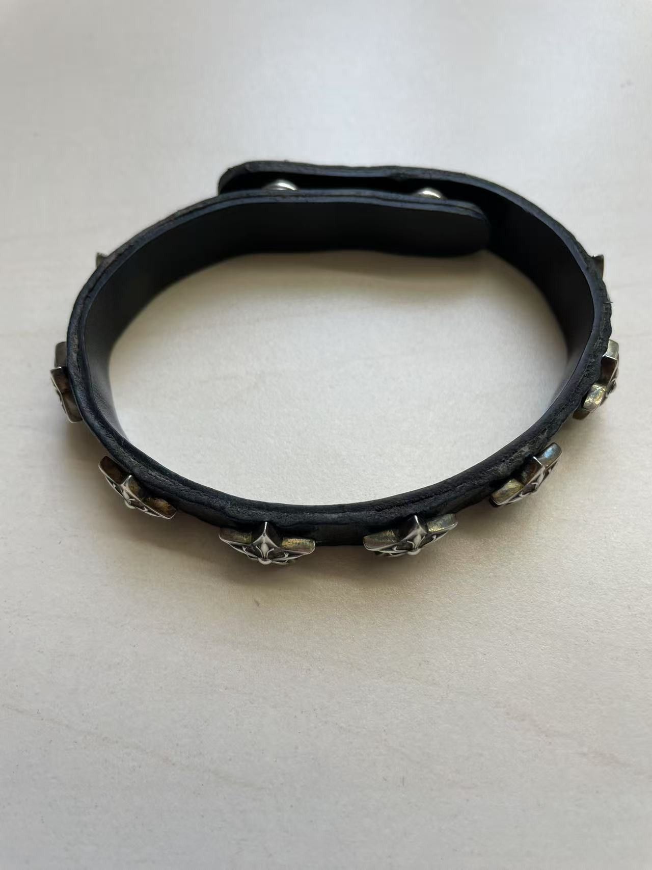 Chrome Hearts Chrome Hearts Silver Star Studded Leather Bracelet Size ONE SIZE - 7 Thumbnail