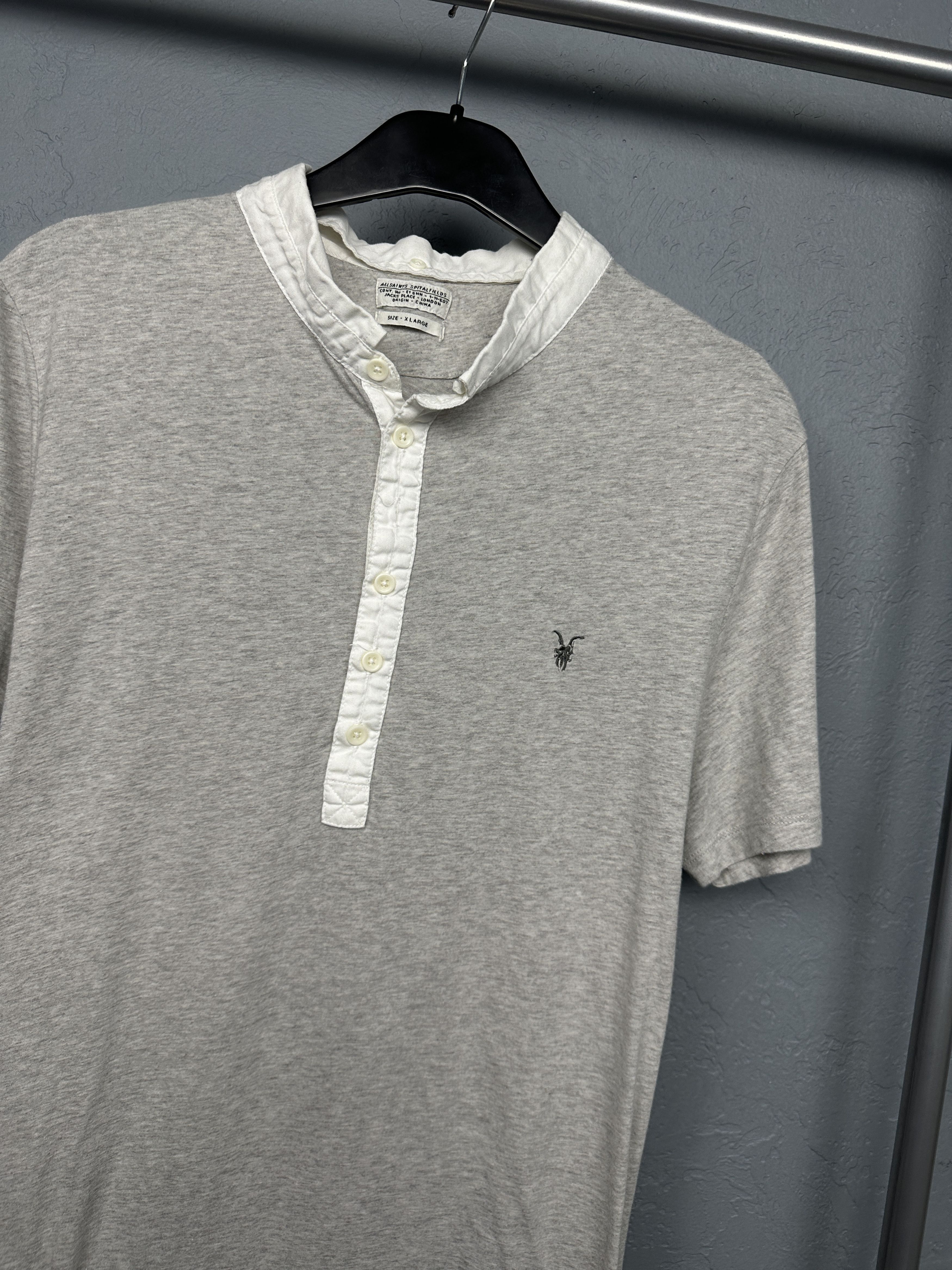 Allsaints Allsaints Vintage Mens Saints SS Polo Shirt Size US XL / EU 56 / 4 - 2 Thumbnail