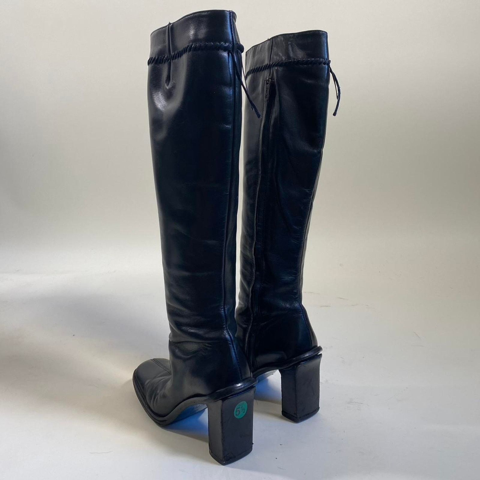 Bcbgmaxazria Vintage BCBG maxazria square toe knee high bootas Size US 5.5 / IT 35.5 - 3 Thumbnail