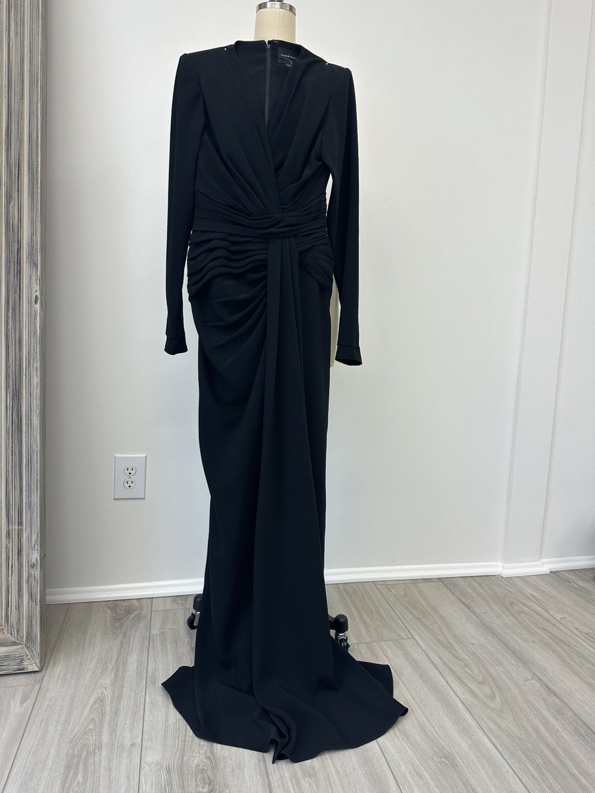 Zuhair Murad ZUHAIR MURAD Long Sleeve Draped Gown Size XS / US 0-2 / IT 36-38 - 6 Thumbnail