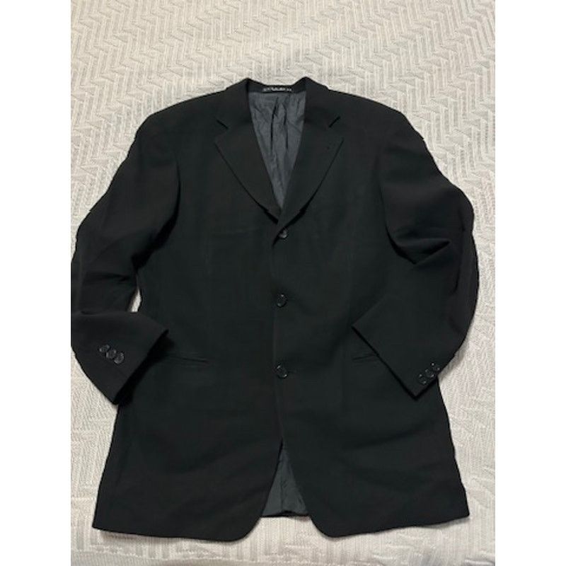 Hugo Boss Hugo Boss black wool three button blazer size 40R Size 40R - 1 Thumbnail