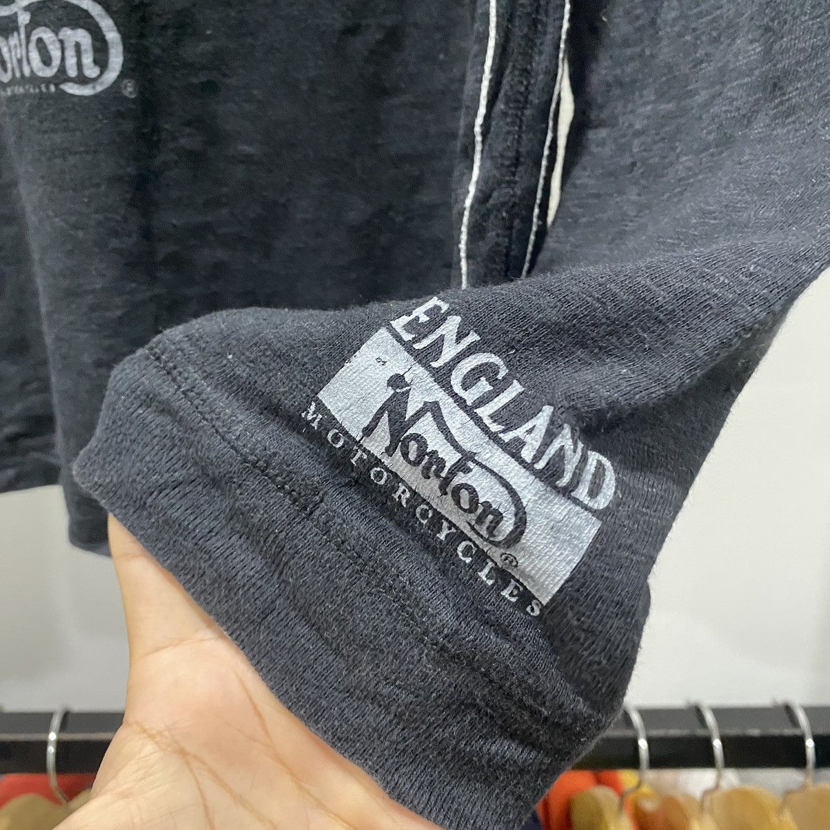 Japanese Brand Sick☠️ Norton Motor Racing Poem 90s Punk Y2K Size US S / EU 44-46 / 1 - 12 Thumbnail