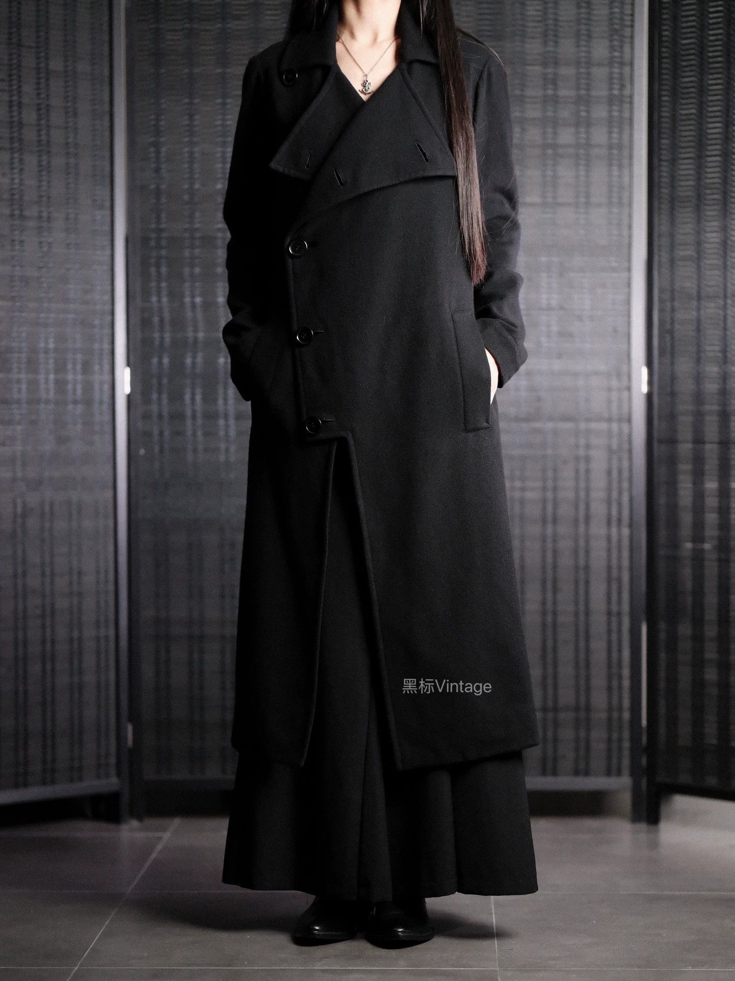 Yohji Yamamoto Yohji Yamamoto 05AW Vintage Asym Duchess Coat Size S / US 4 / IT 40 - 3 Thumbnail