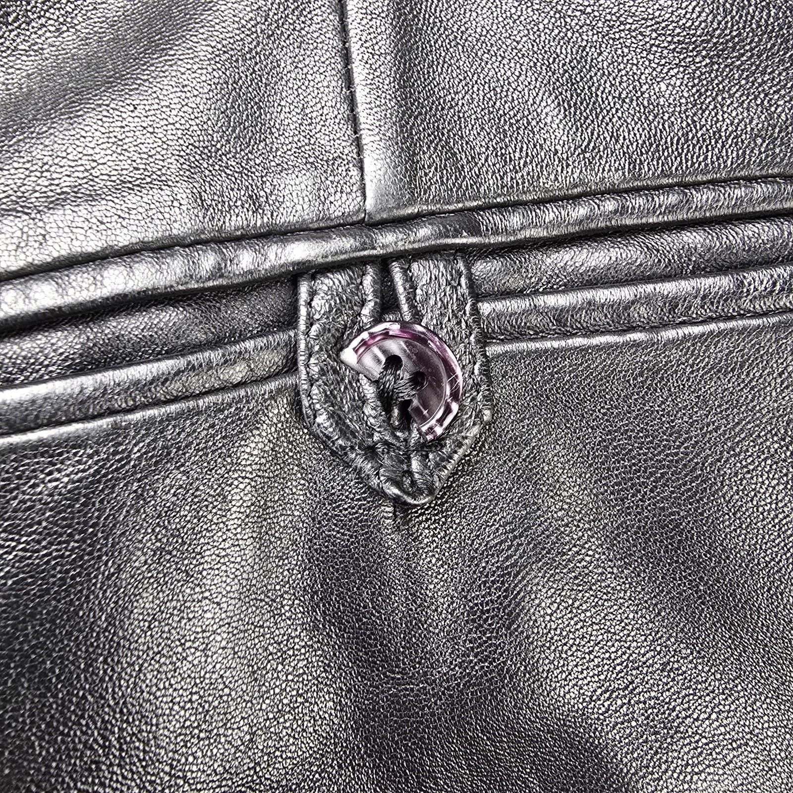 Paco Rabanne Vintage Paco Rabanne Paris Leather Pants 34 (Fit 28x32) 70s Size 28" / US 6 / IT 42 - 10 Thumbnail